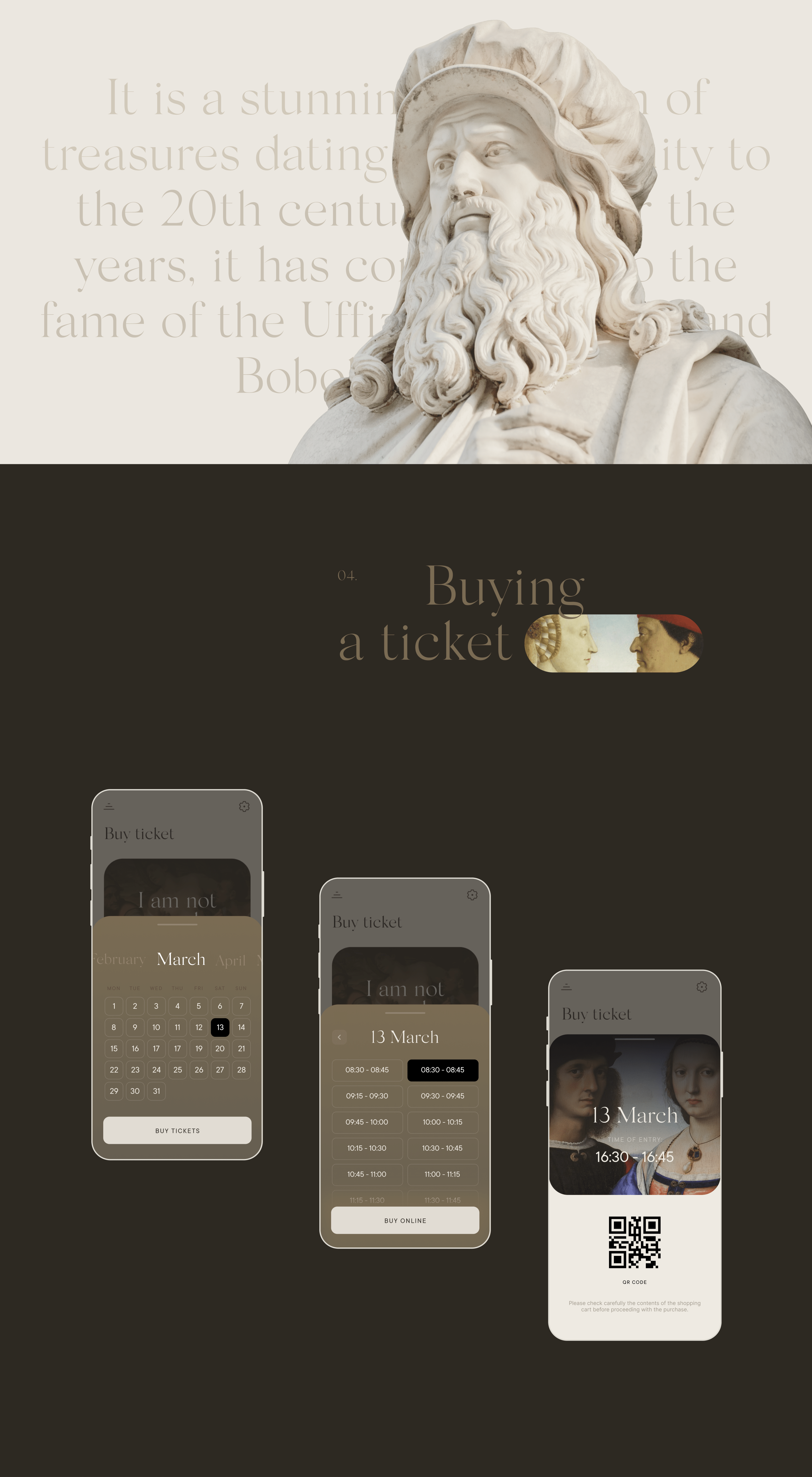 Museum App Uffizi Redesign Concept UX/UI — Изображение №5 — Интерфейсы на Dprofile