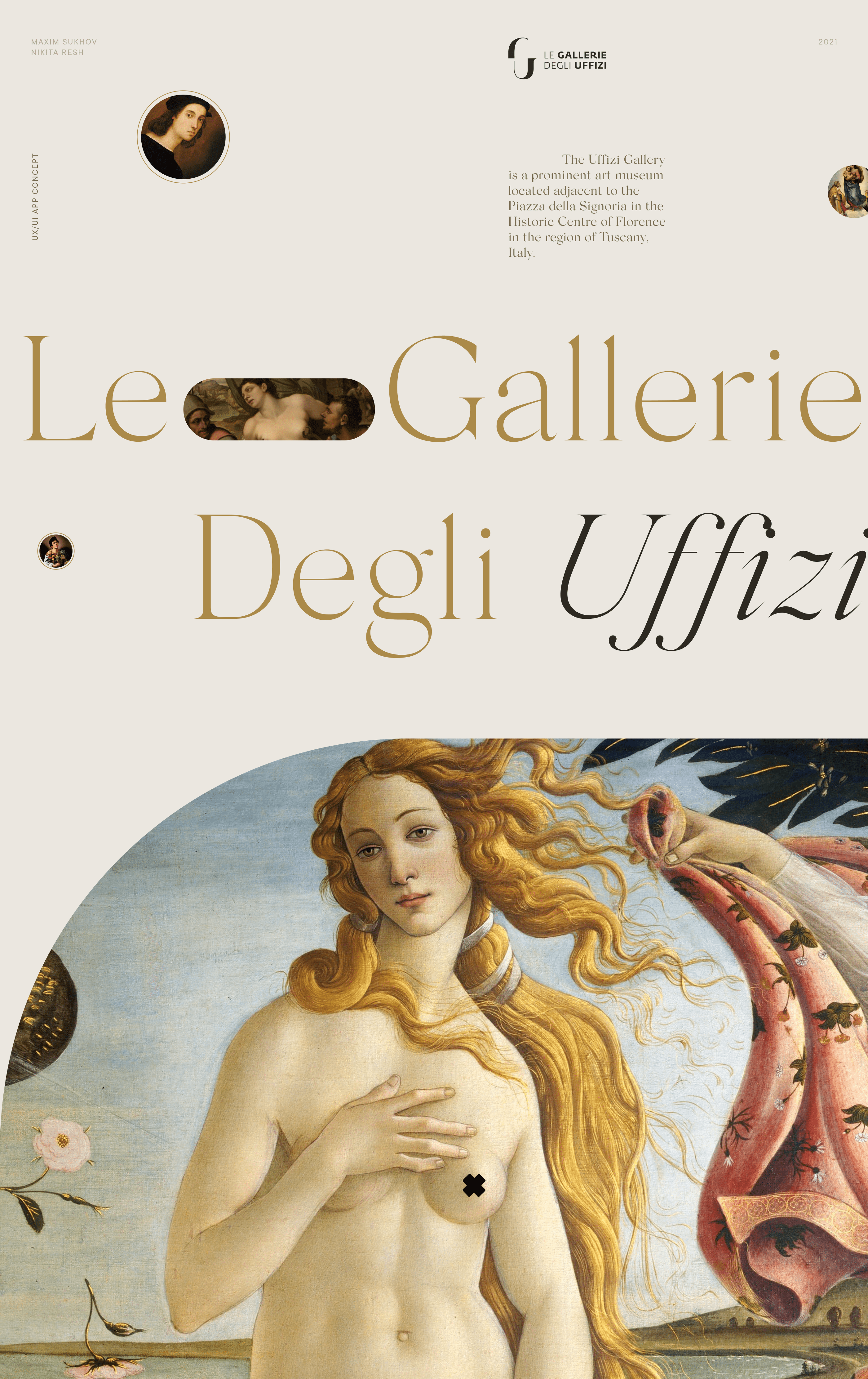 Museum App Uffizi Redesign Concept UX/UI — Изображение №1 — Интерфейсы на Dprofile