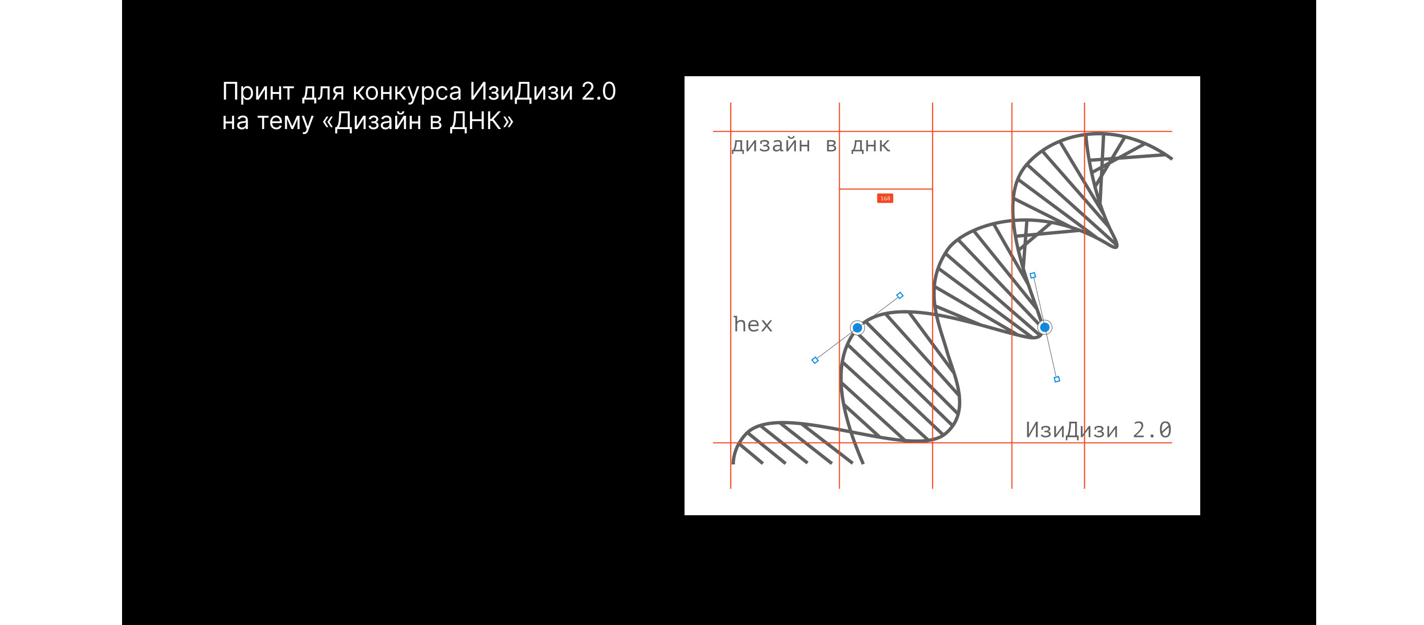 Принт "Дизайн в ДНК" | ИзиДизи 2.0 — Изображение №1 — Брендинг, Графика на Dprofile