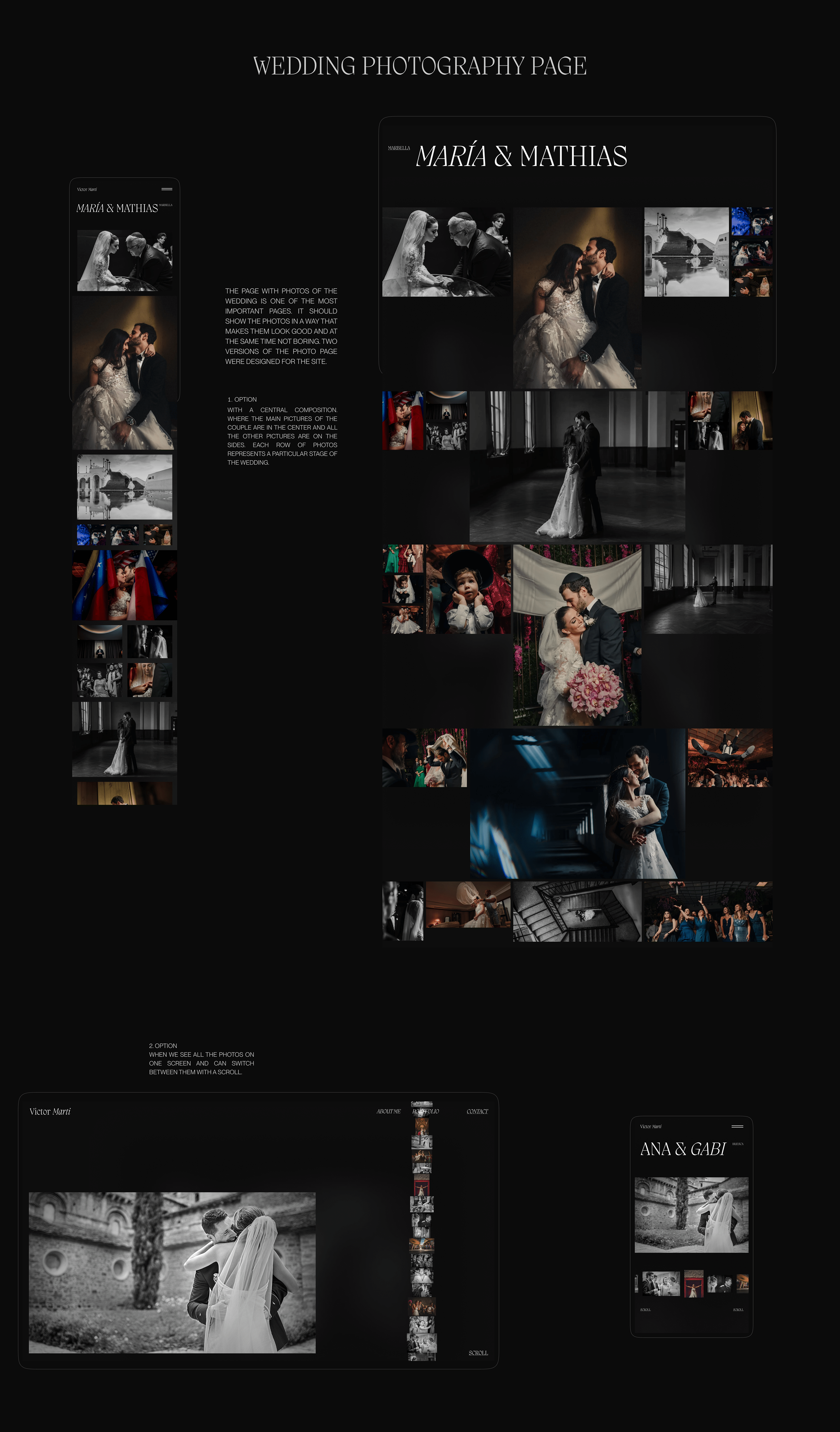 Portfolio for a wedding photographer — Изображение №10 — Интерфейсы, Графика на Dprofile