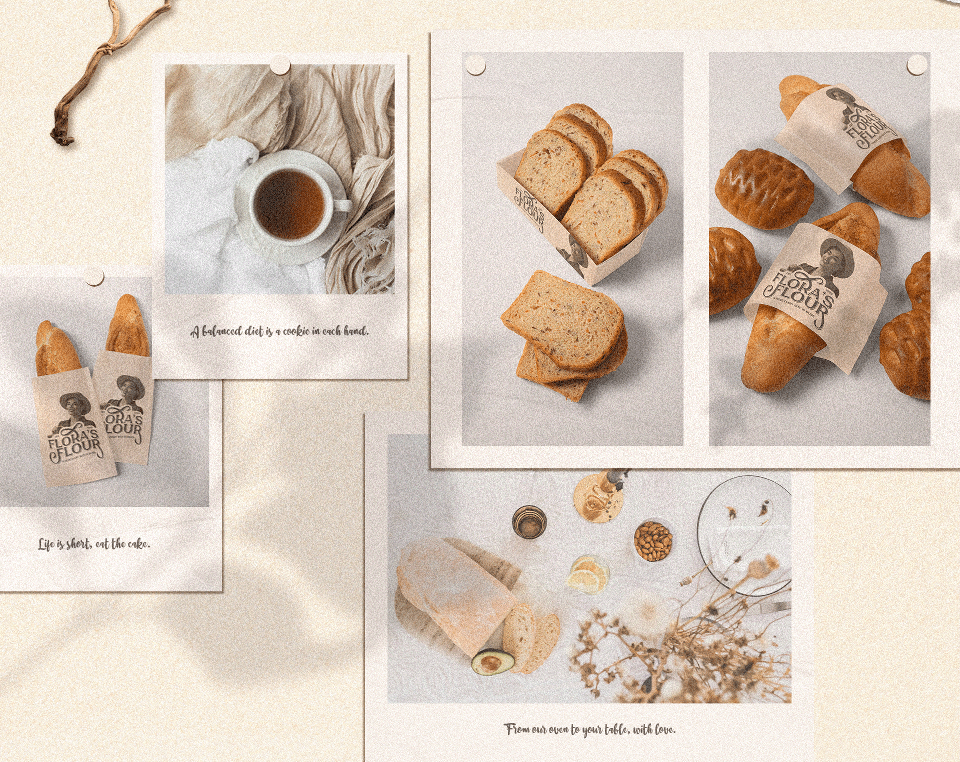 Flora's Flour | Bakery Brand Design — Изображение №5 — Брендинг на Dprofile