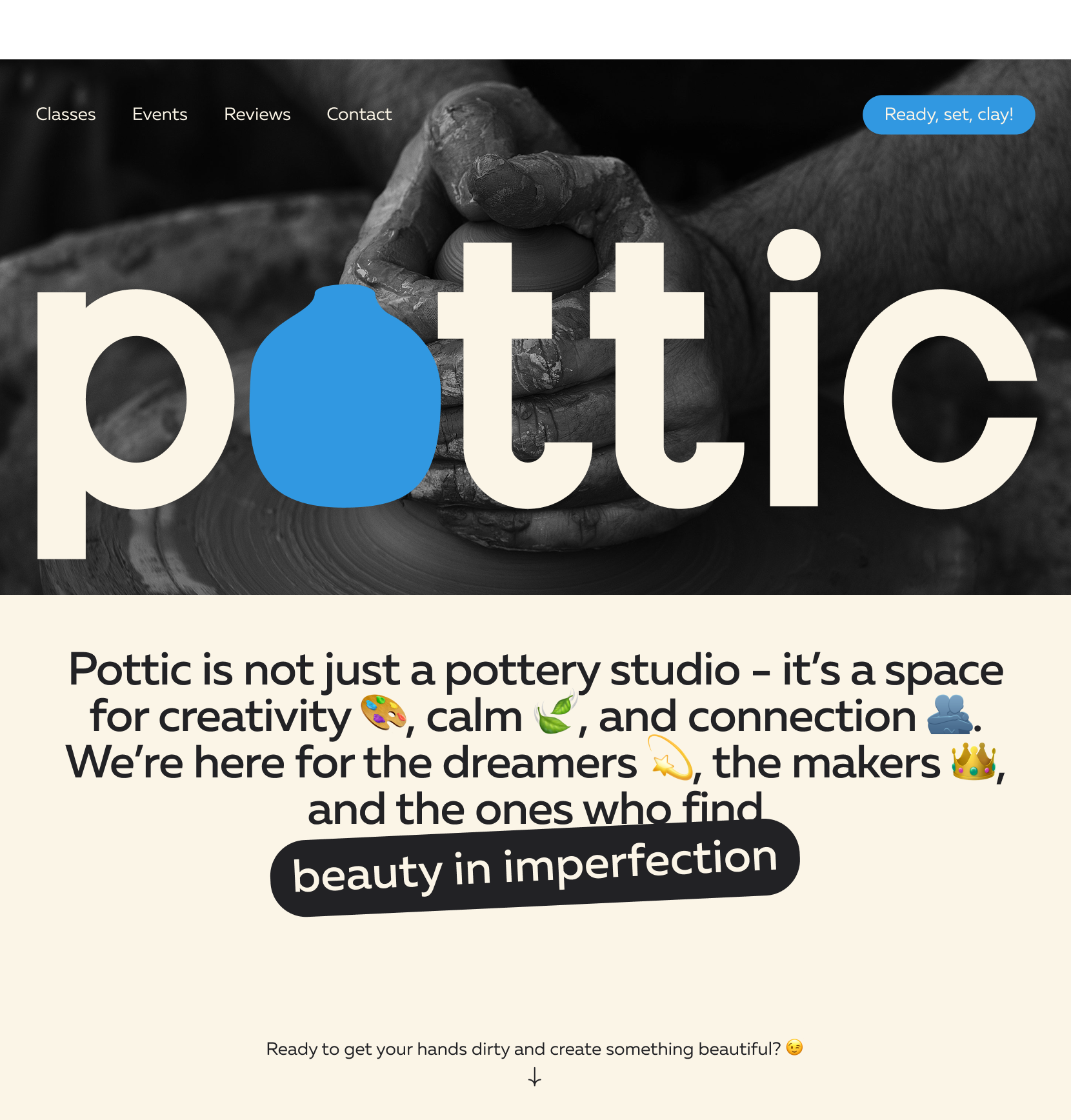 Pottic | Лендинг и фирменный стиль для гончарной студии — Изображение №8 — Интерфейсы, Брендинг на Dprofile
