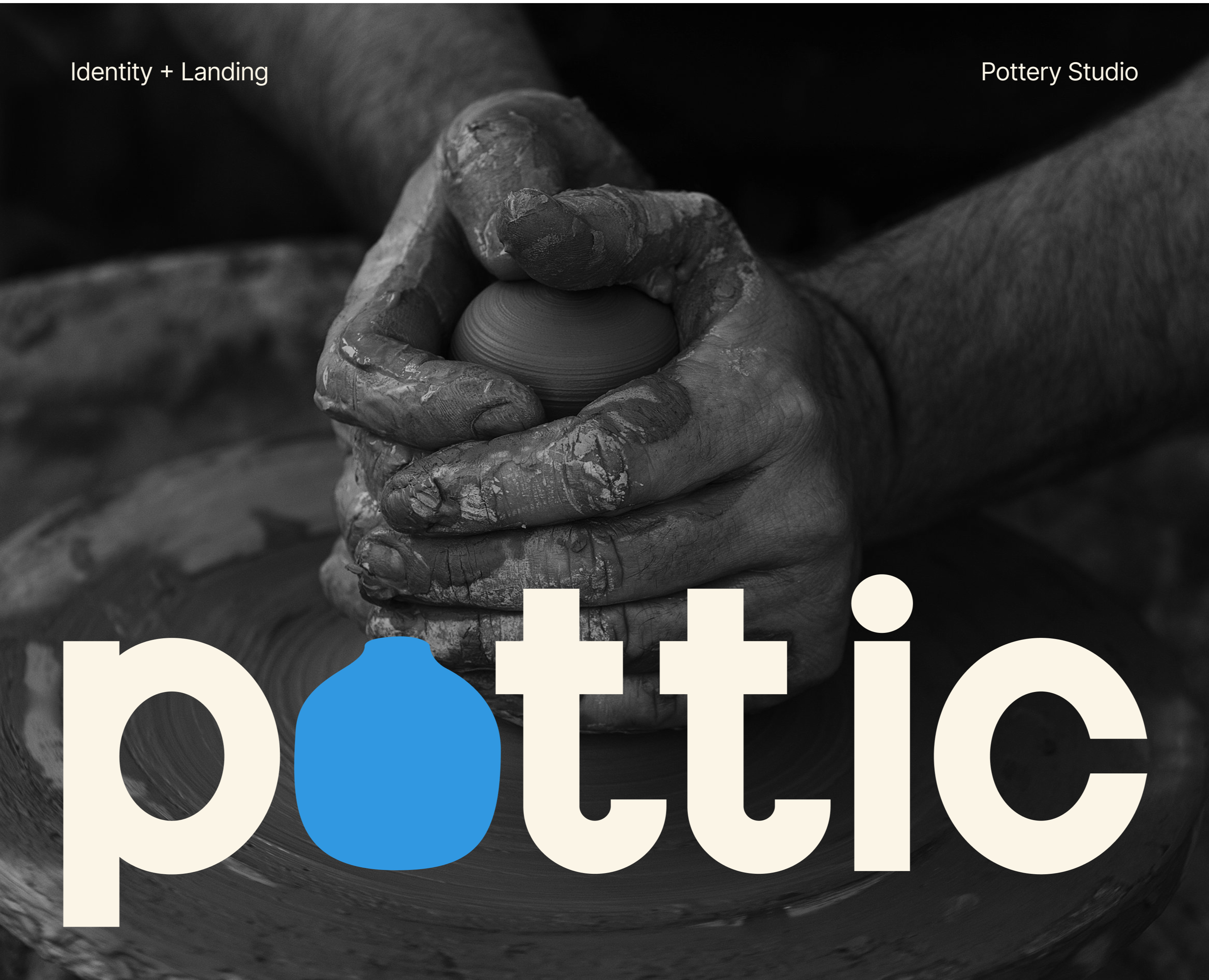 Pottic | Лендинг и фирменный стиль для гончарной студии — Интерфейсы, Брендинг на Dprofile