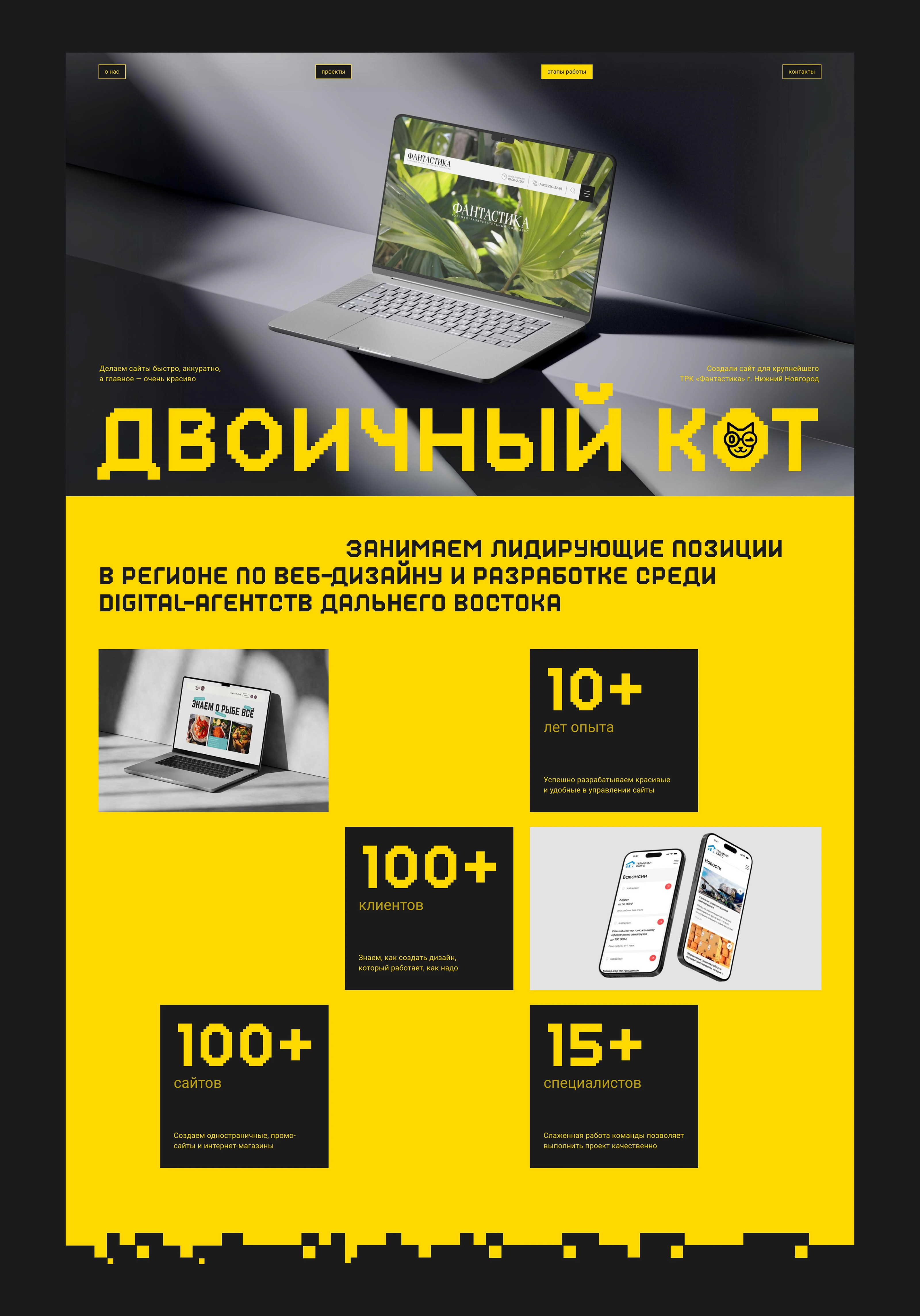 Дизайн лендинга для digital-студии — Изображение №2 — Интерфейсы на Dprofile