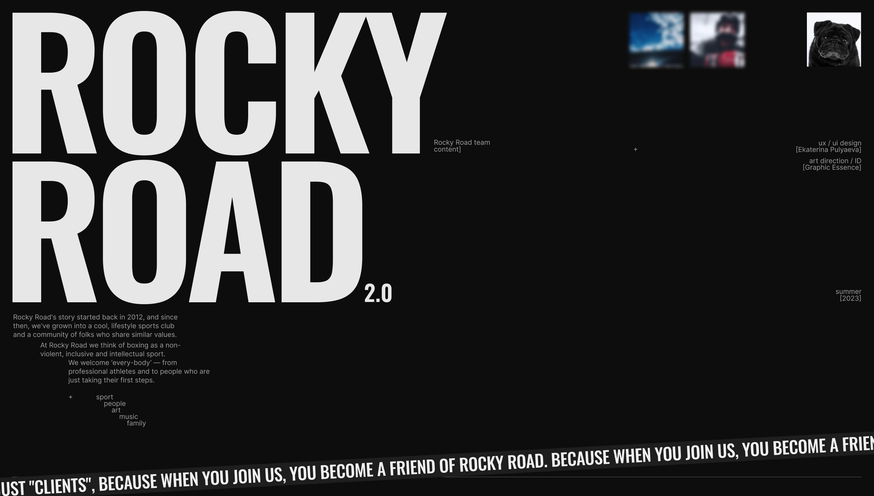 ROCKY ROAD — Изображение №1 — Интерфейсы на Dprofile