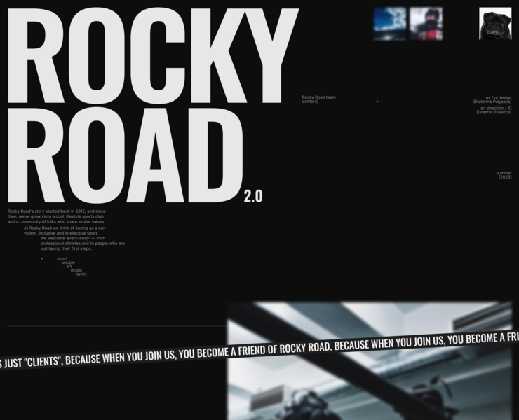 ROCKY ROAD — Интерфейсы на Dprofile