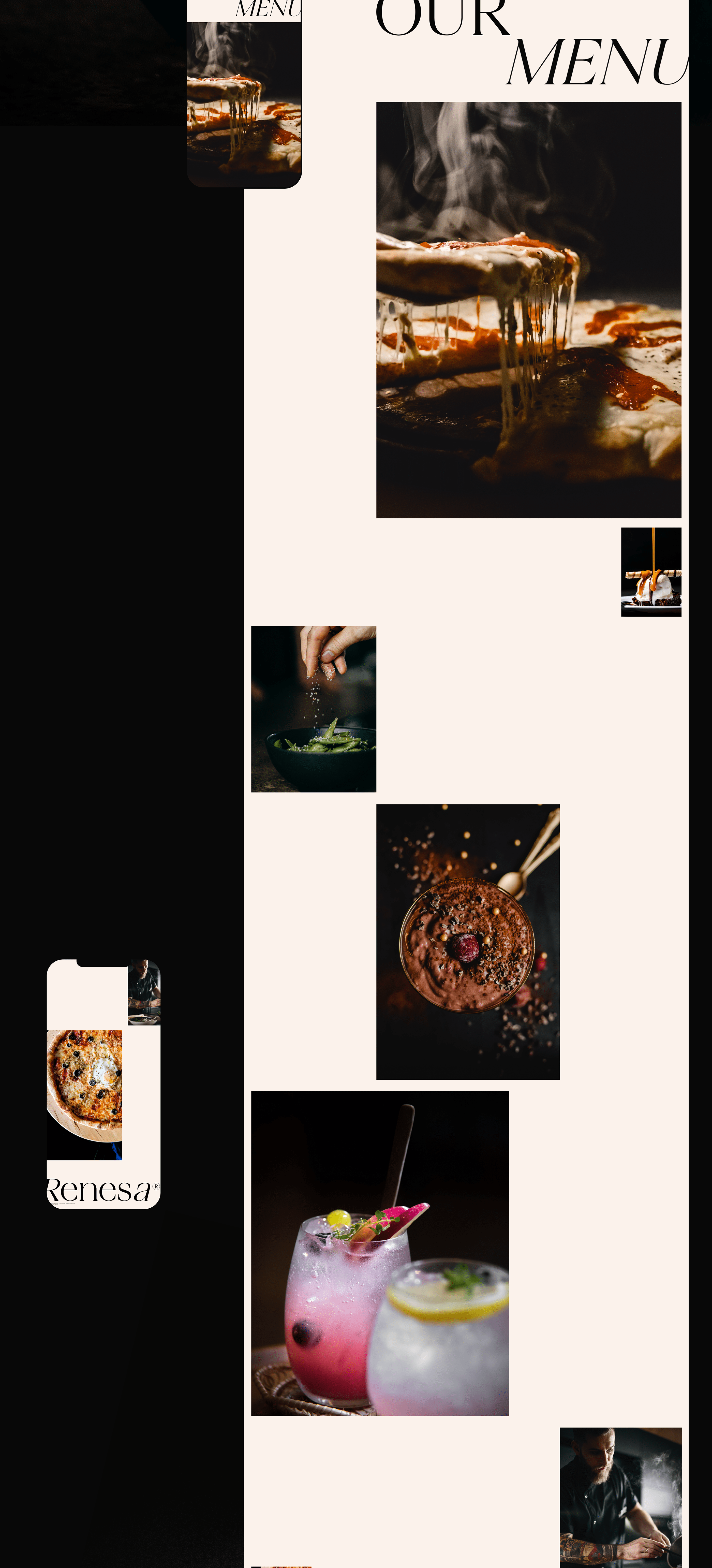 RENESA restaurant&bar — Изображение №7 — Интерфейсы, Брендинг на Dprofile