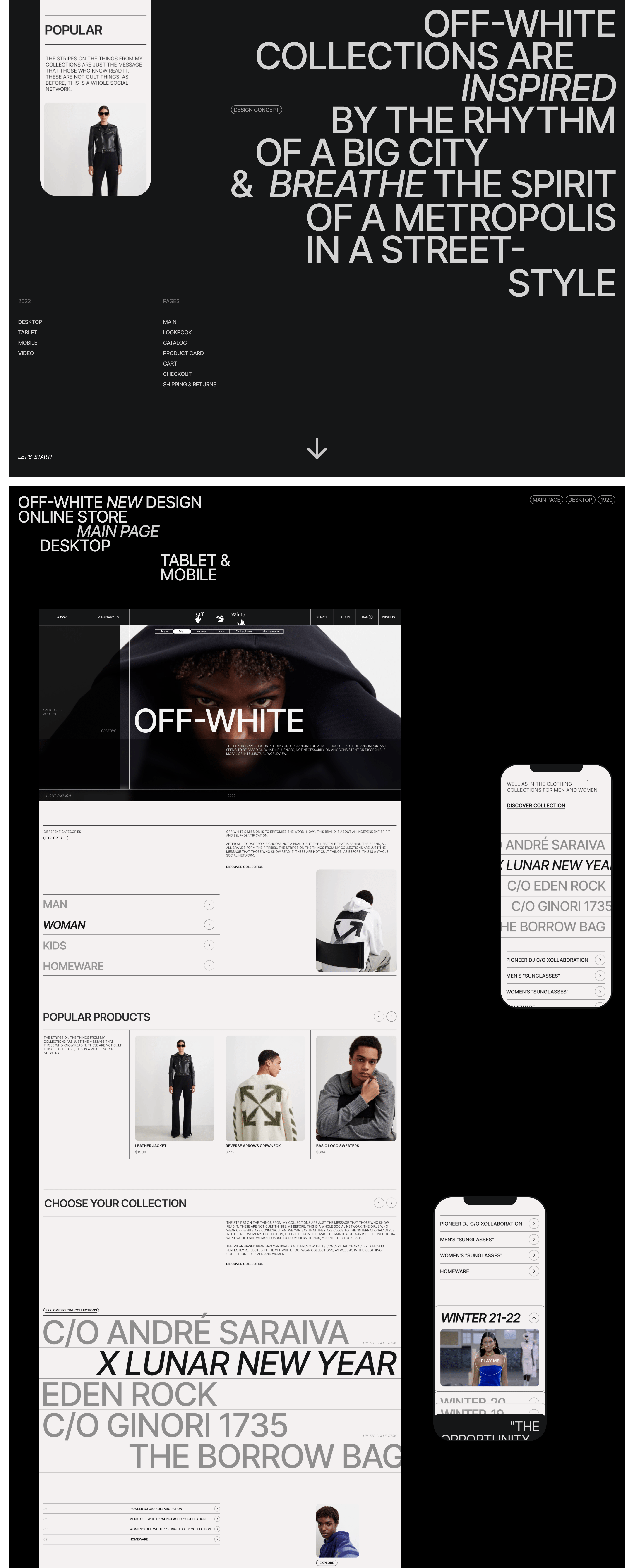 OFF-WHITE Redesign — Изображение №2 — Интерфейсы на Dprofile