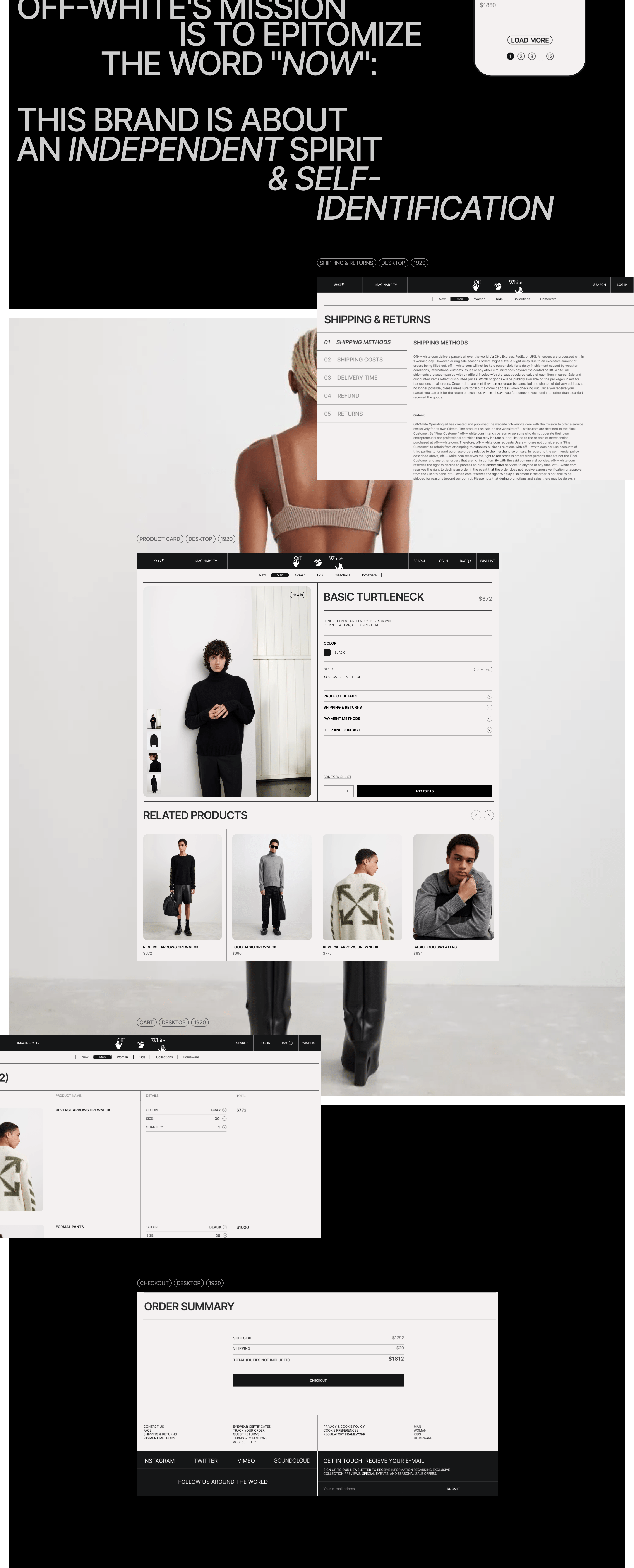 OFF-WHITE Redesign — Изображение №6 — Интерфейсы на Dprofile