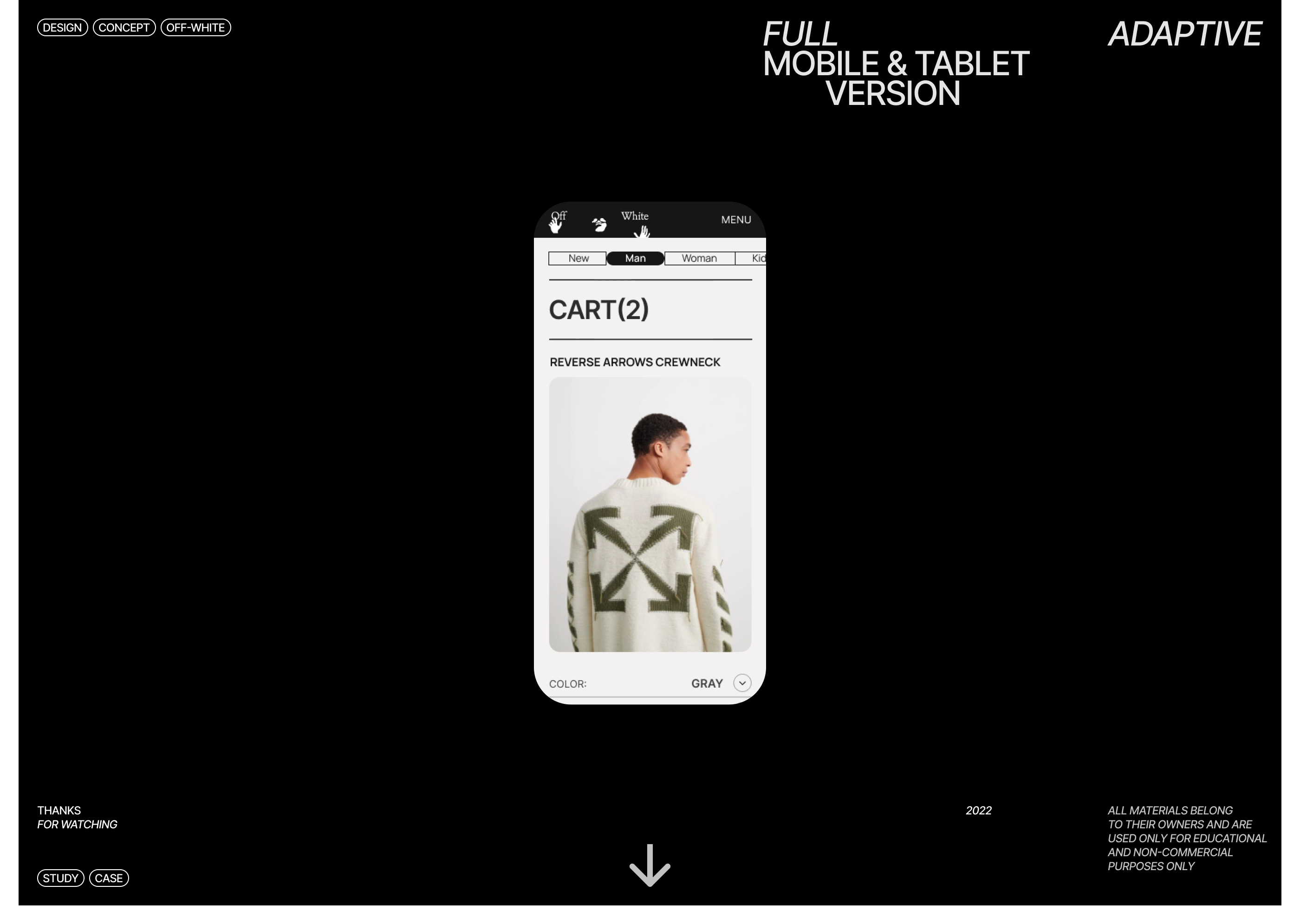 OFF-WHITE Redesign — Изображение №7 — Интерфейсы на Dprofile