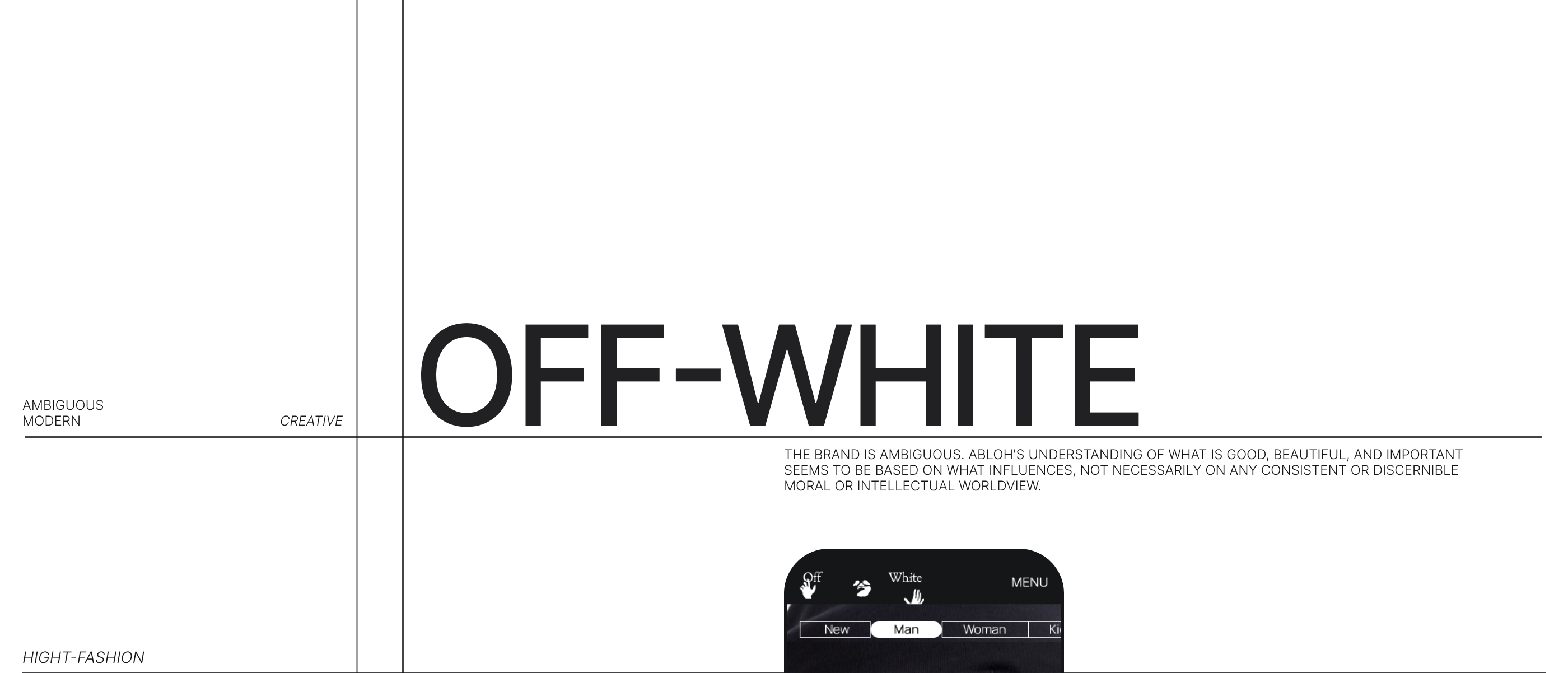 OFF-WHITE Redesign — Изображение №1 — Интерфейсы на Dprofile