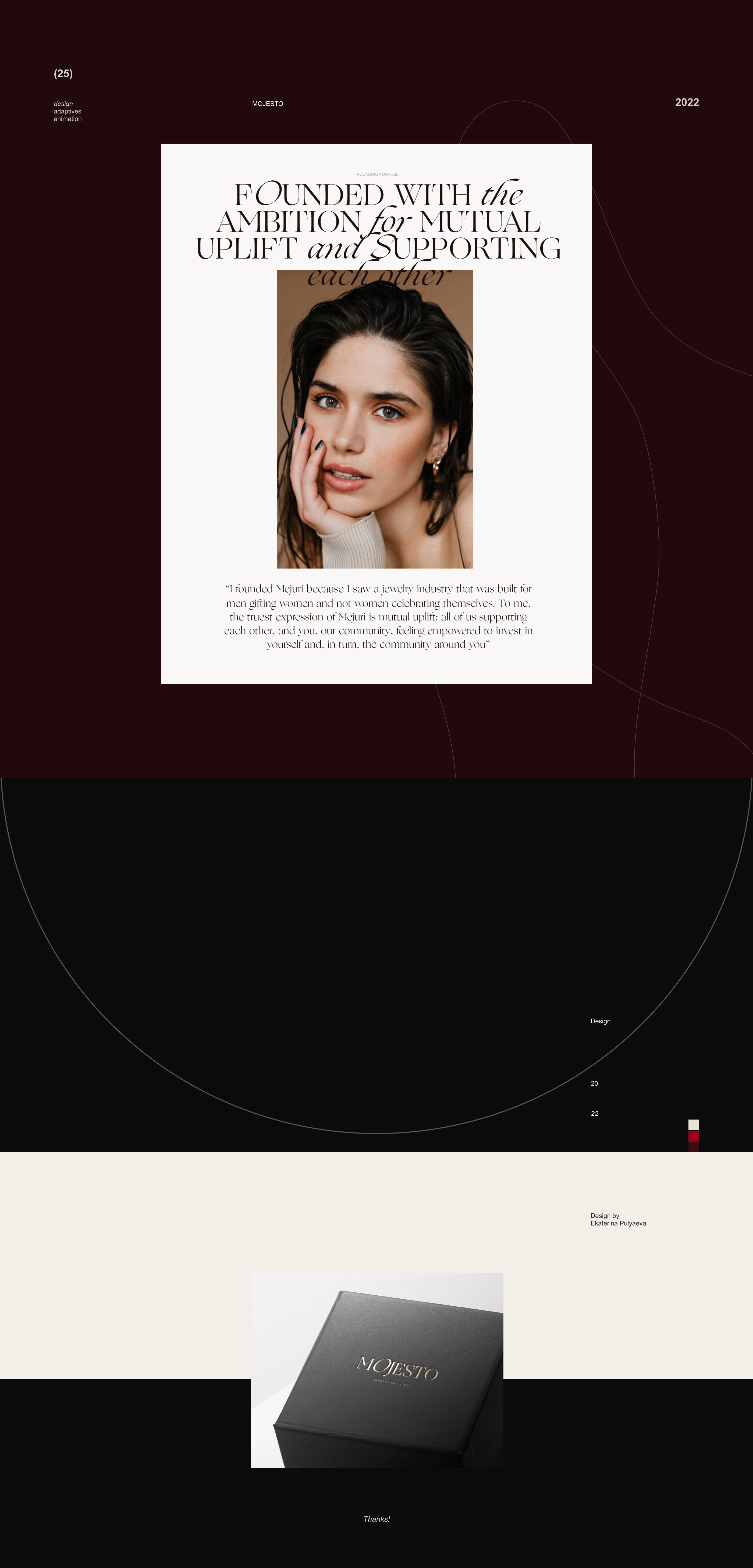 MOJESTO - jewelry store — Изображение №13 — Интерфейсы на Dprofile