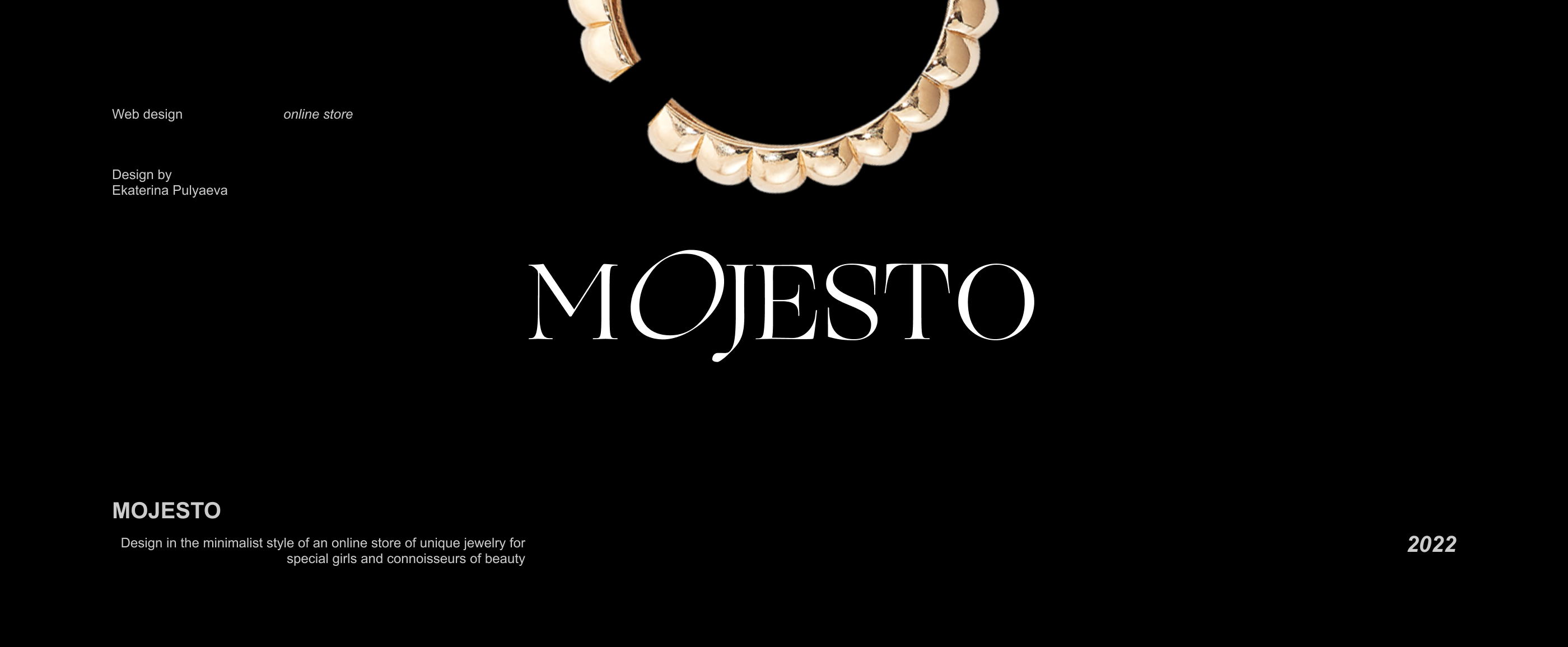 MOJESTO - jewelry store — Изображение №1 — Интерфейсы на Dprofile