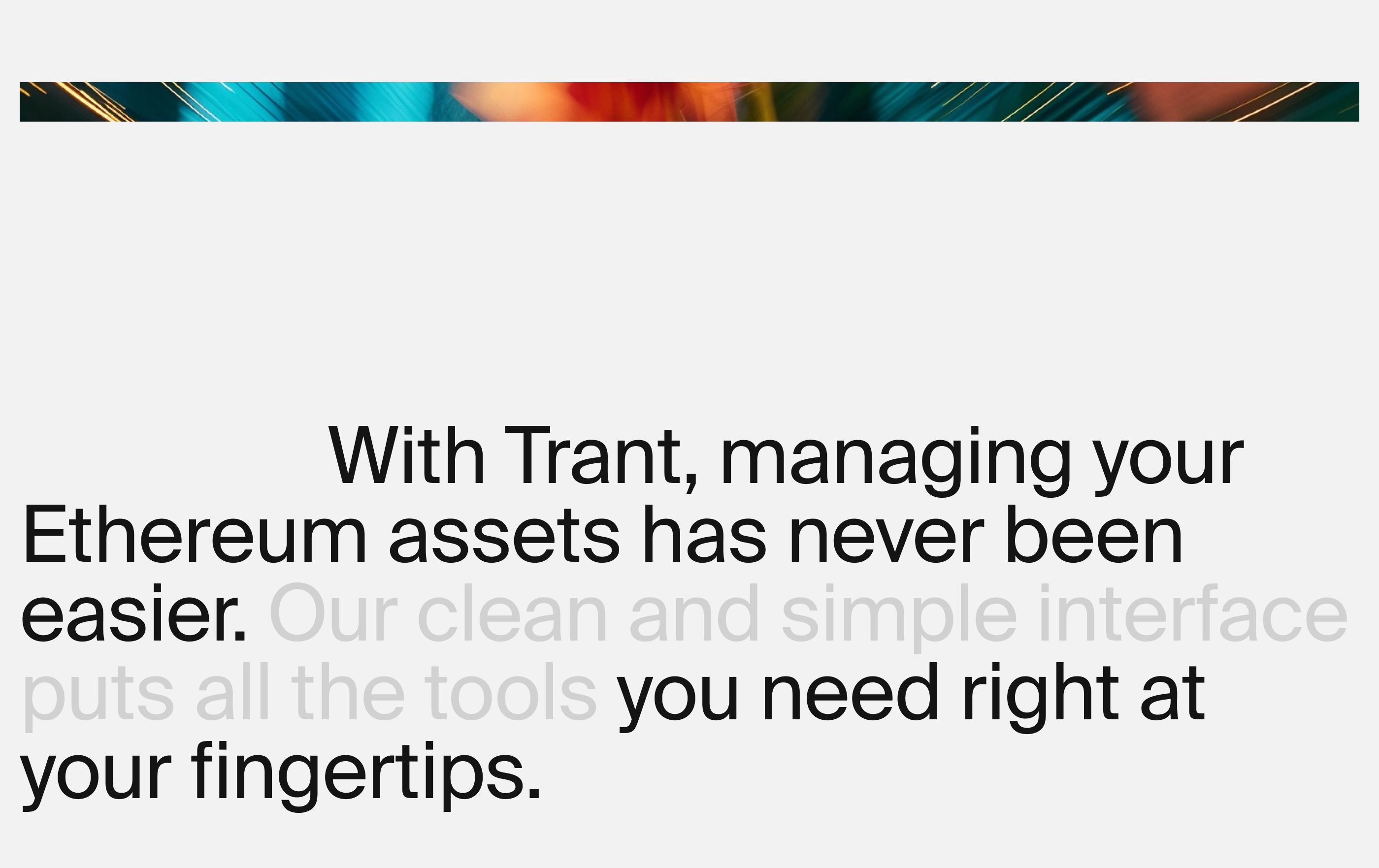 Trant — Crypto Wallet — Изображение №4 — Интерфейсы на Dprofile