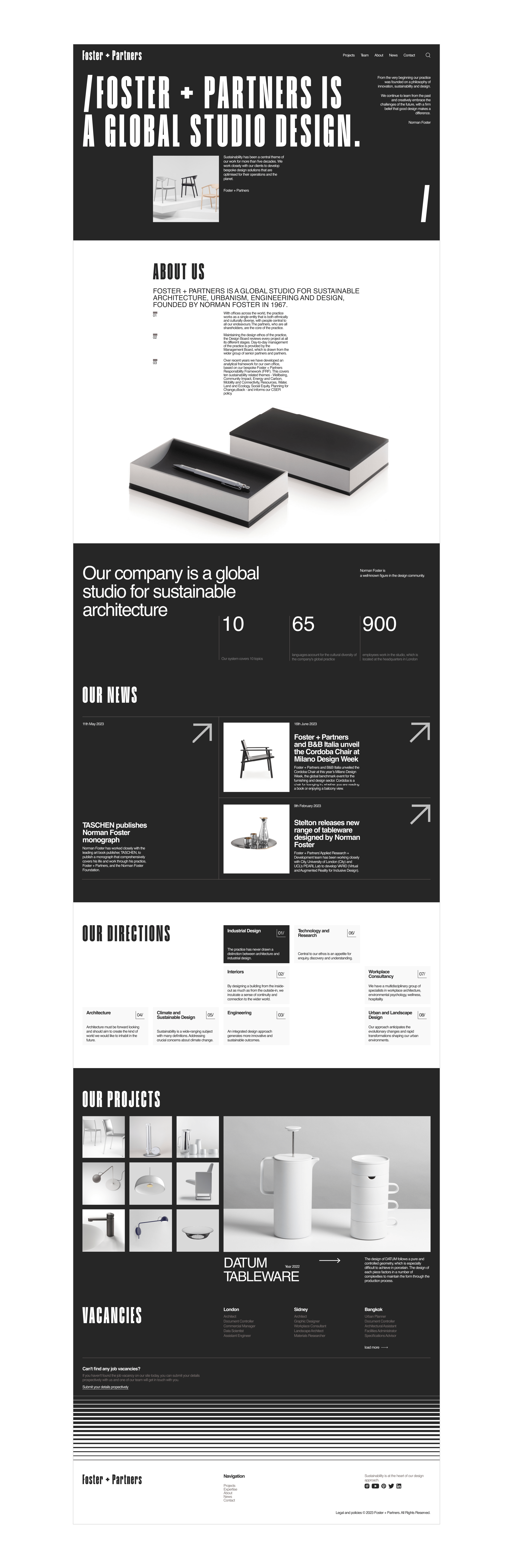 FOSTER+PARTNERS|NEWS WEBSITE REDESIGN — Изображение №4 — Интерфейсы на Dprofile