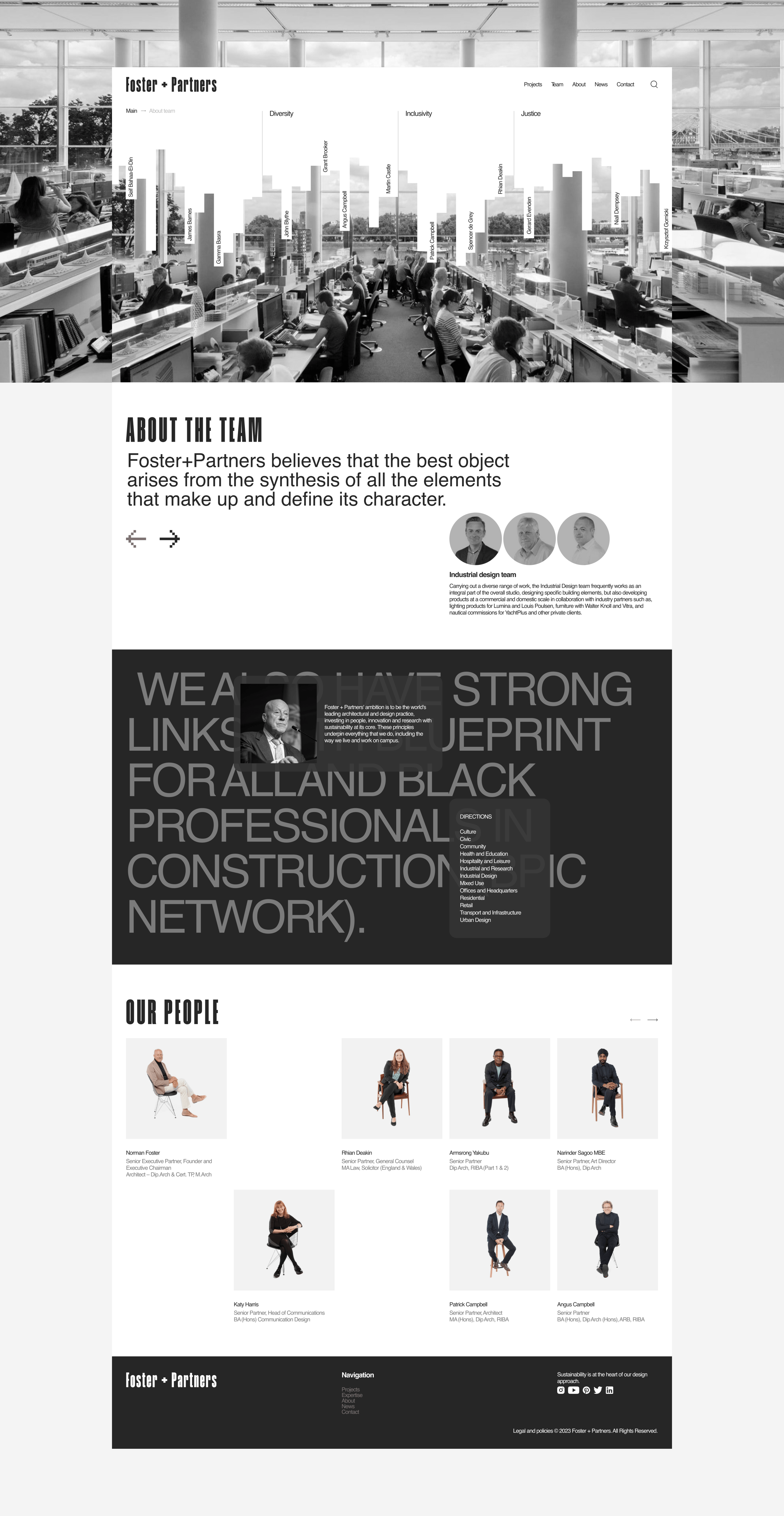 FOSTER+PARTNERS|NEWS WEBSITE REDESIGN — Изображение №10 — Интерфейсы на Dprofile