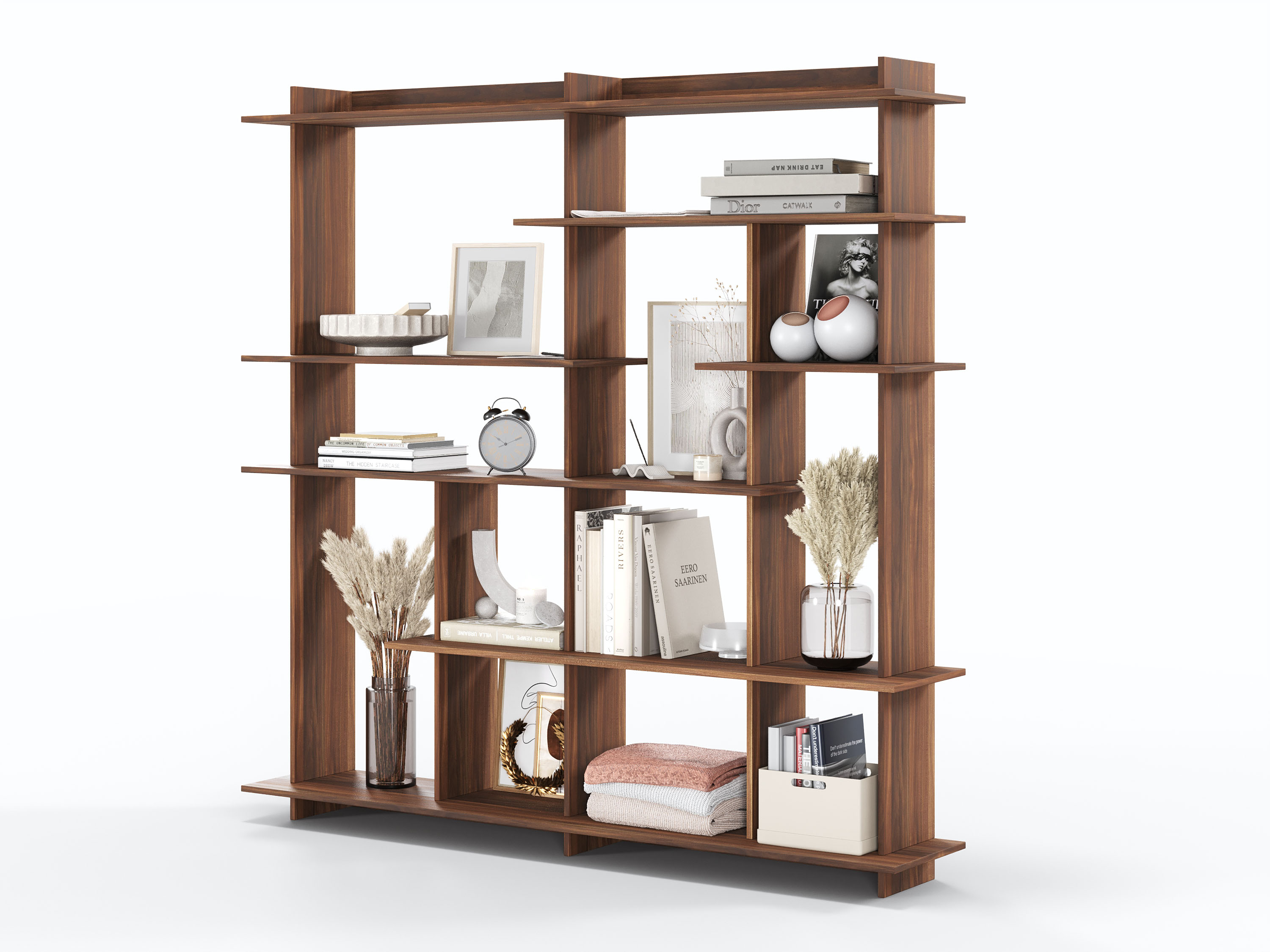 Этажерка деревянная/ Wooden bookcase — Изображение №3 — 3D на Dprofile