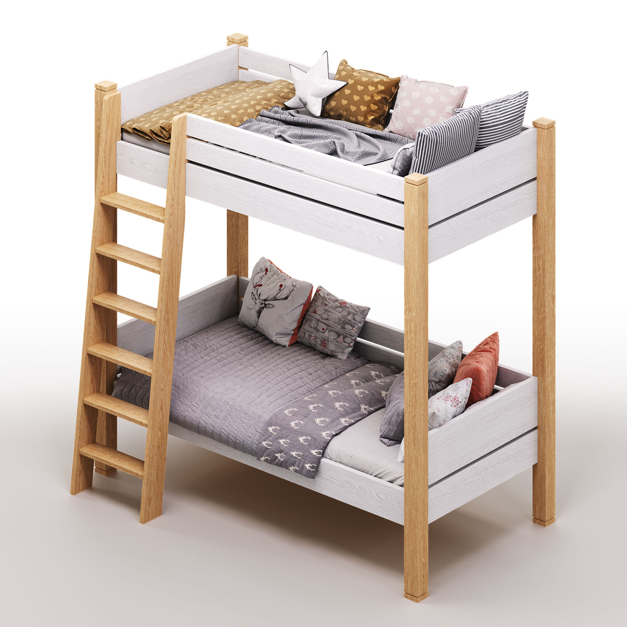 Детская 2х ярусная кровать / A child's bed — Изображение №4 — 3D на Dprofile