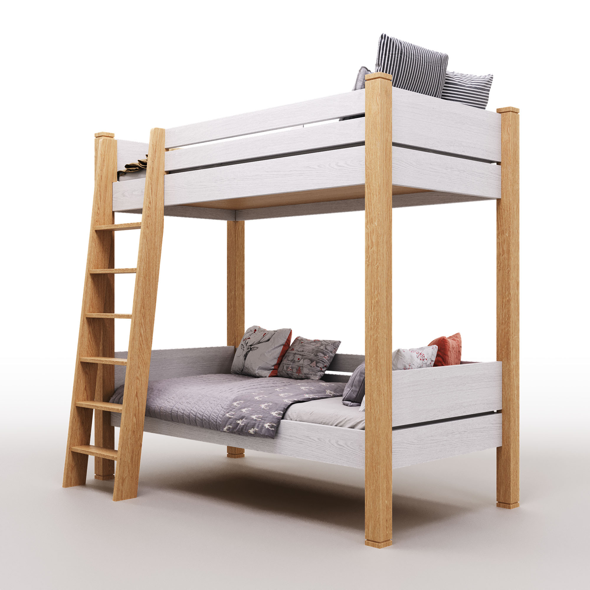 Детская 2х ярусная кровать / A child's bed — Изображение №3 — 3D на Dprofile