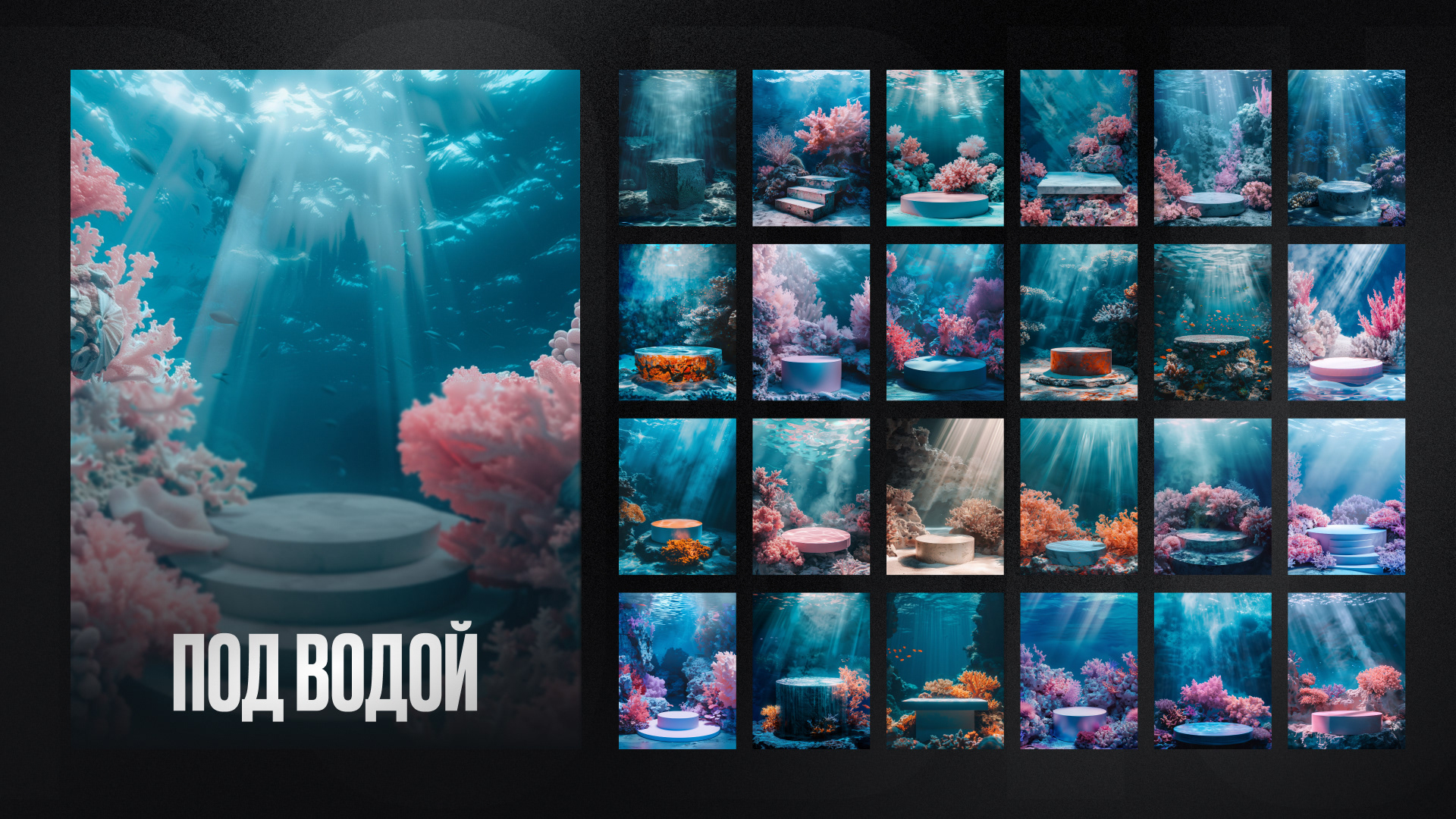 Набор подиумов "Nature podiums" — Изображение №12 — Графика на Dprofile