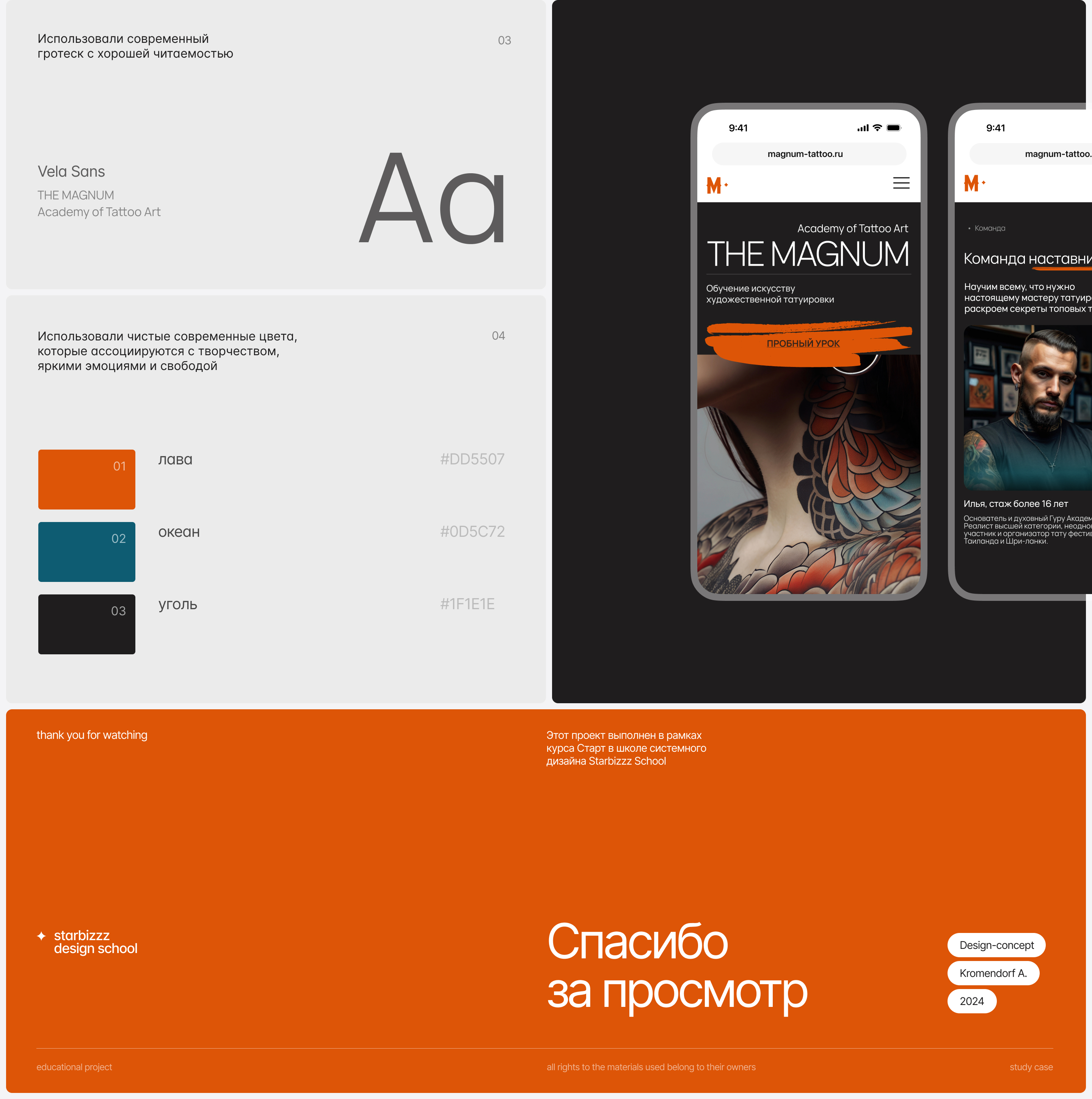 Landing page for Academy of Tattoo Art — Изображение №7 — Интерфейсы, Анимация на Dprofile