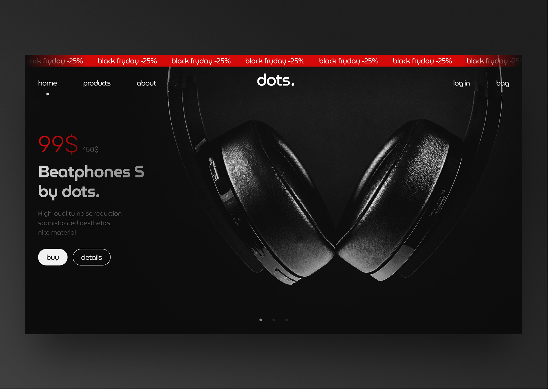 Headphones - первый экран — Изображение №1 — Интерфейсы, Графика на Dprofile