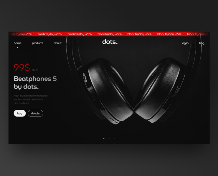 Headphones - первый экран на Dprofile