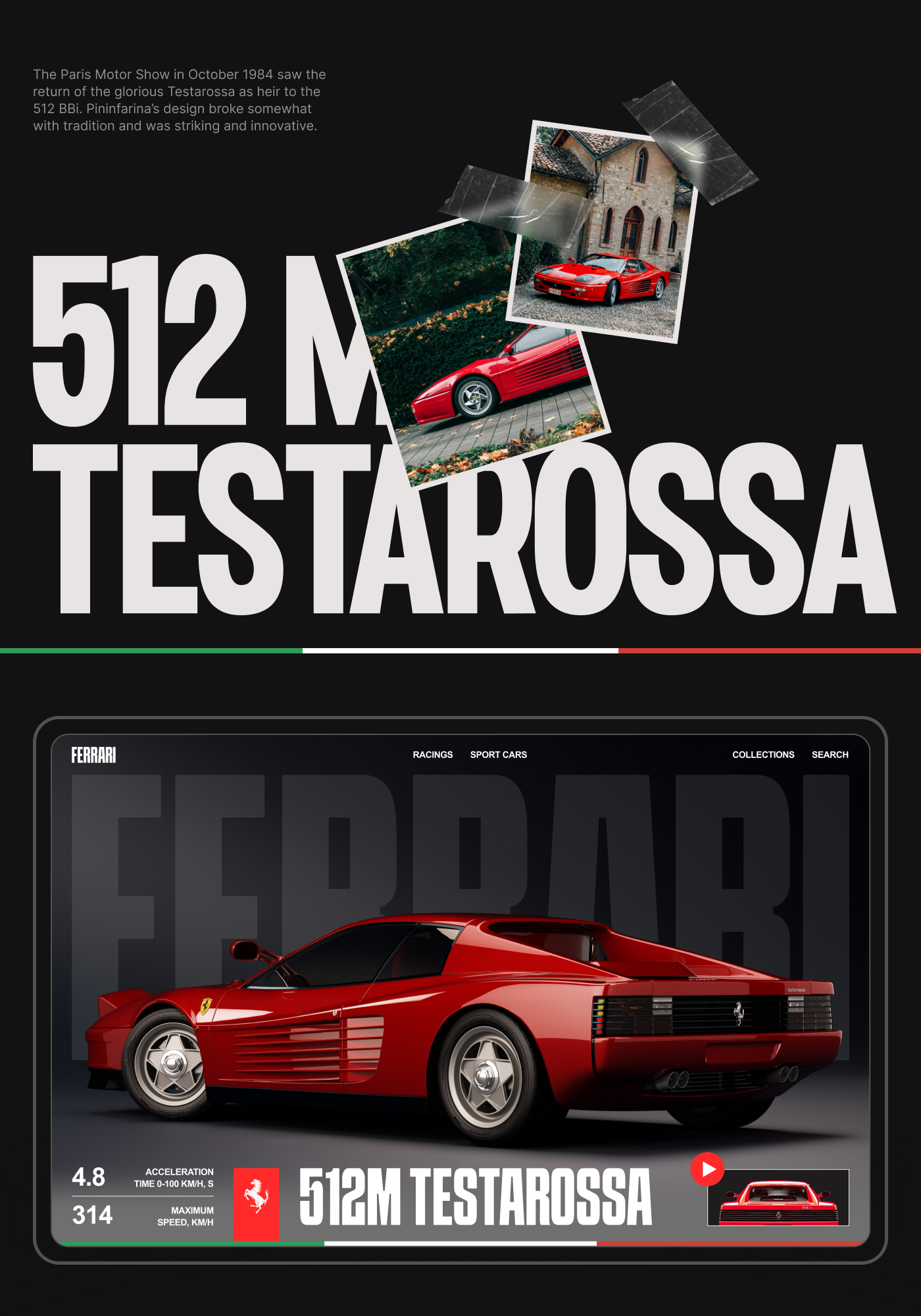 PORTFOLIO M. Schumacher x FERRARI #GOEDUCATION — Изображение №2 — Интерфейсы на Dprofile
