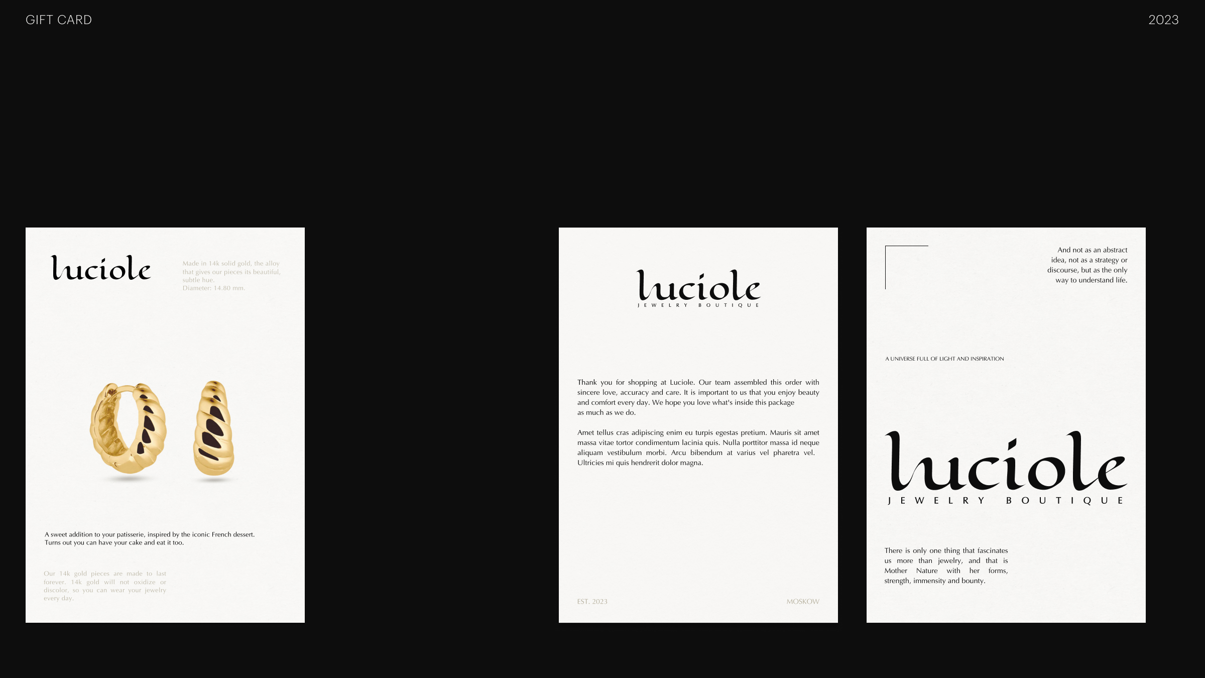 LUCIOLE — Изображение №6 — Брендинг на Dprofile