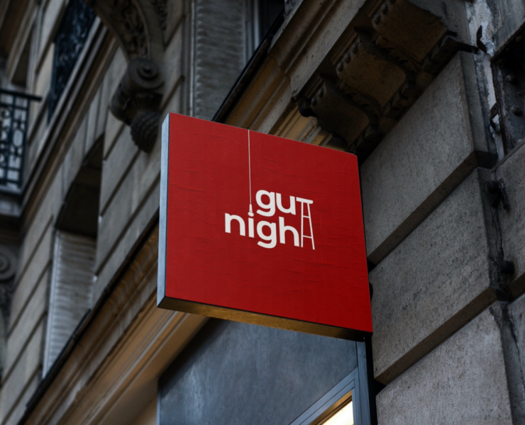 Логотип для стенд-ап клуба «GutNight» на Dprofile