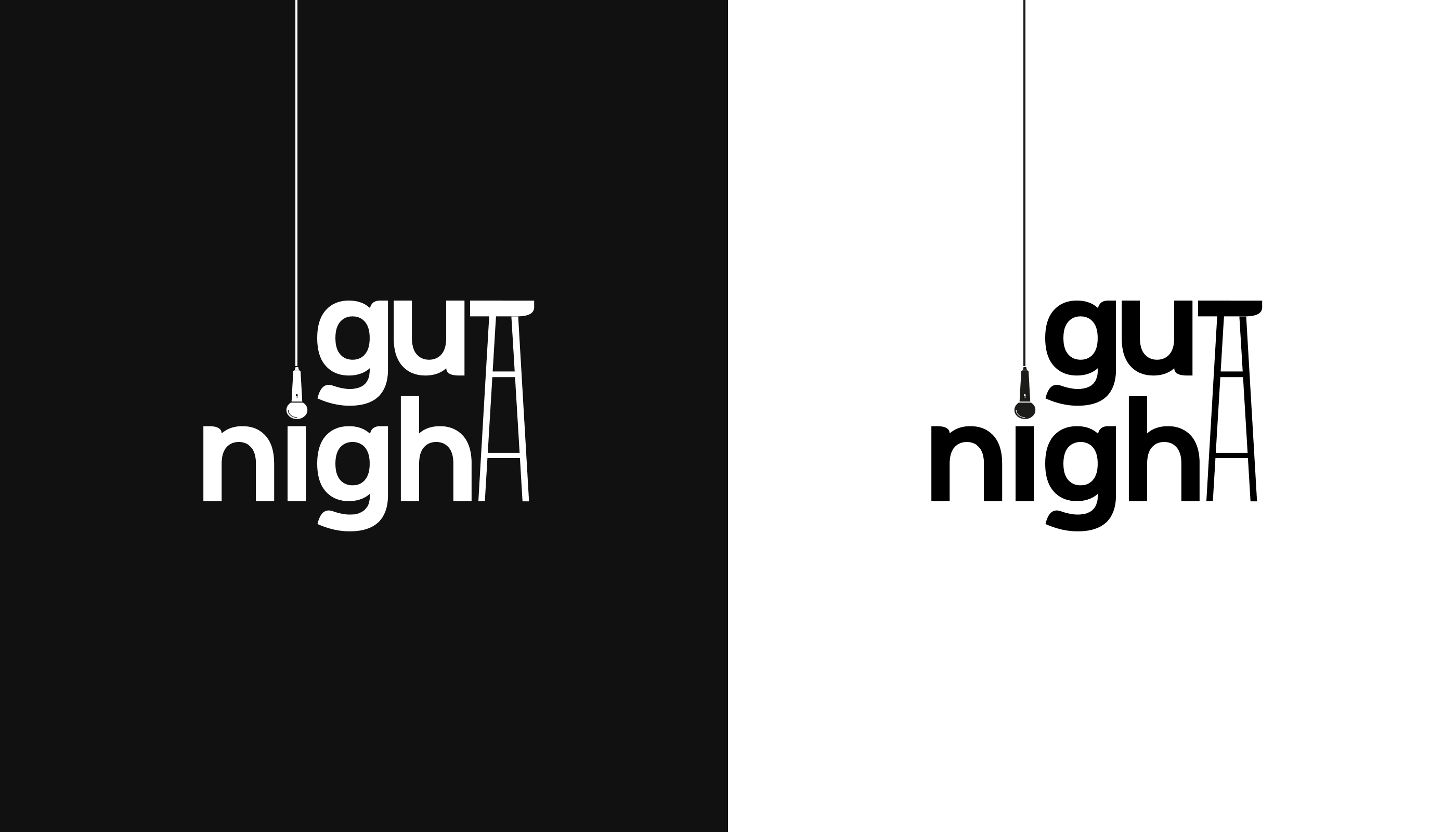 Логотип для стенд-ап клуба «GutNight» — Изображение №2 — Брендинг, Графика на Dprofile