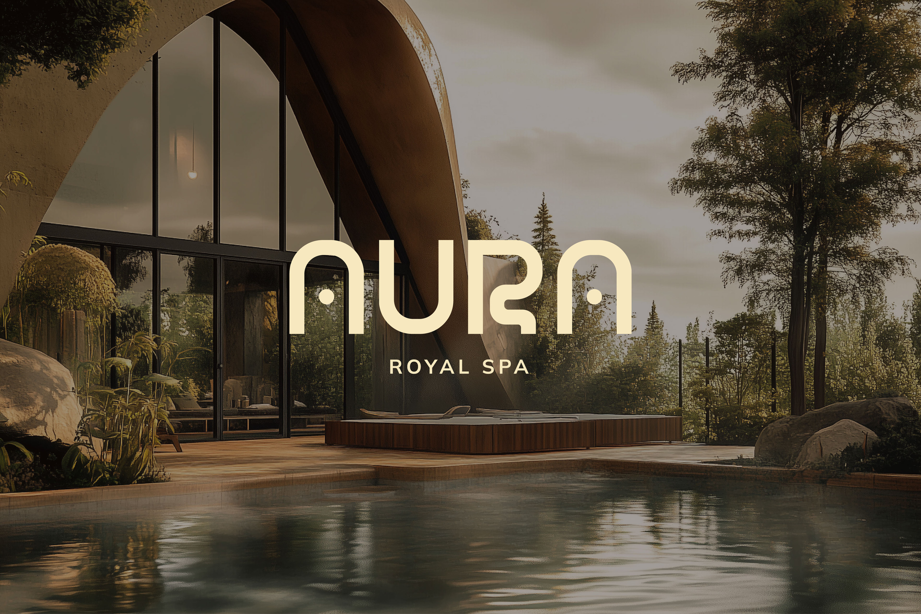 СПА комплекс | AURA | Фирменный стиль | Логотип — Изображение №1 — Брендинг на Dprofile