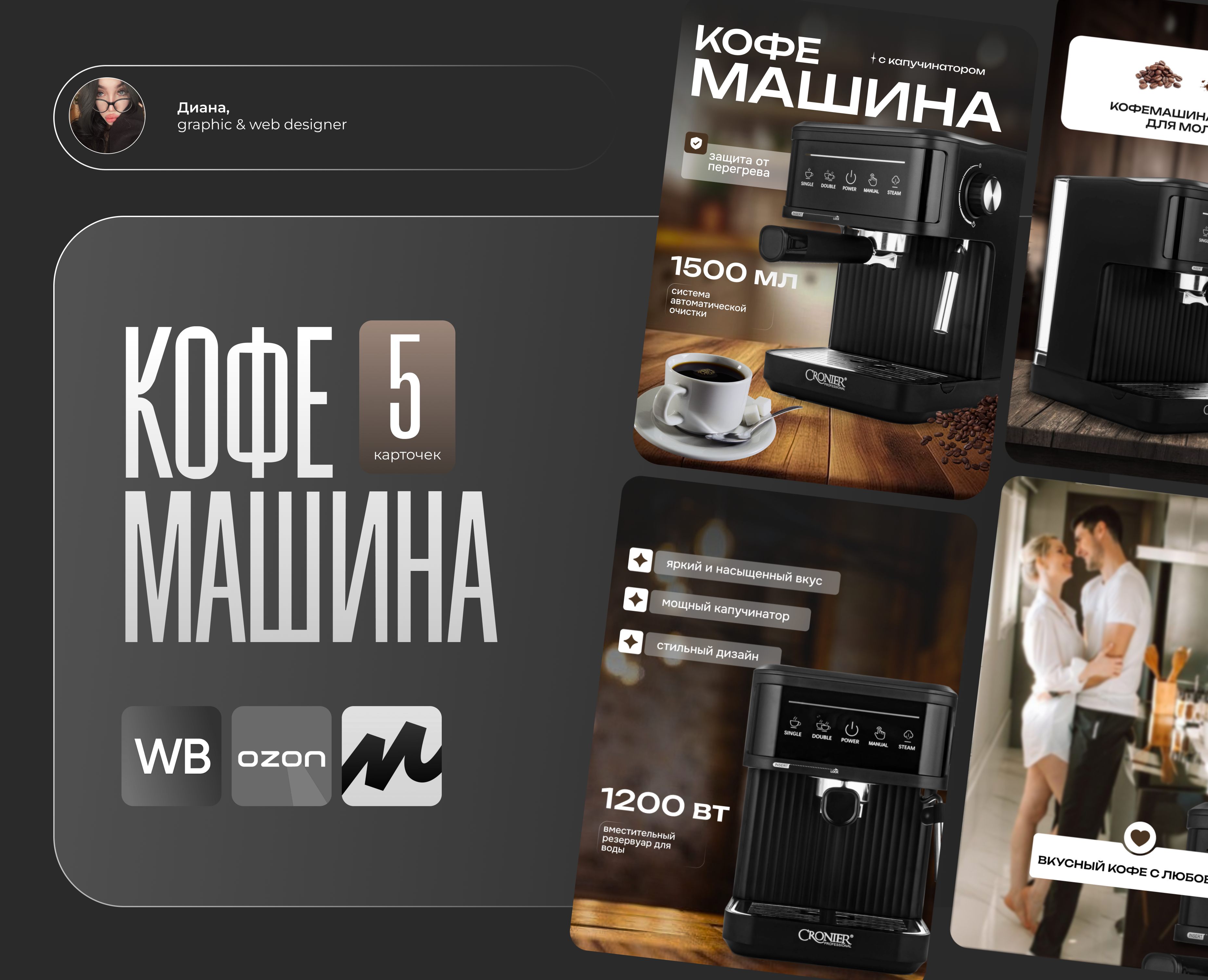 INFOGRAPHIC // кофе-машина на Dprofile