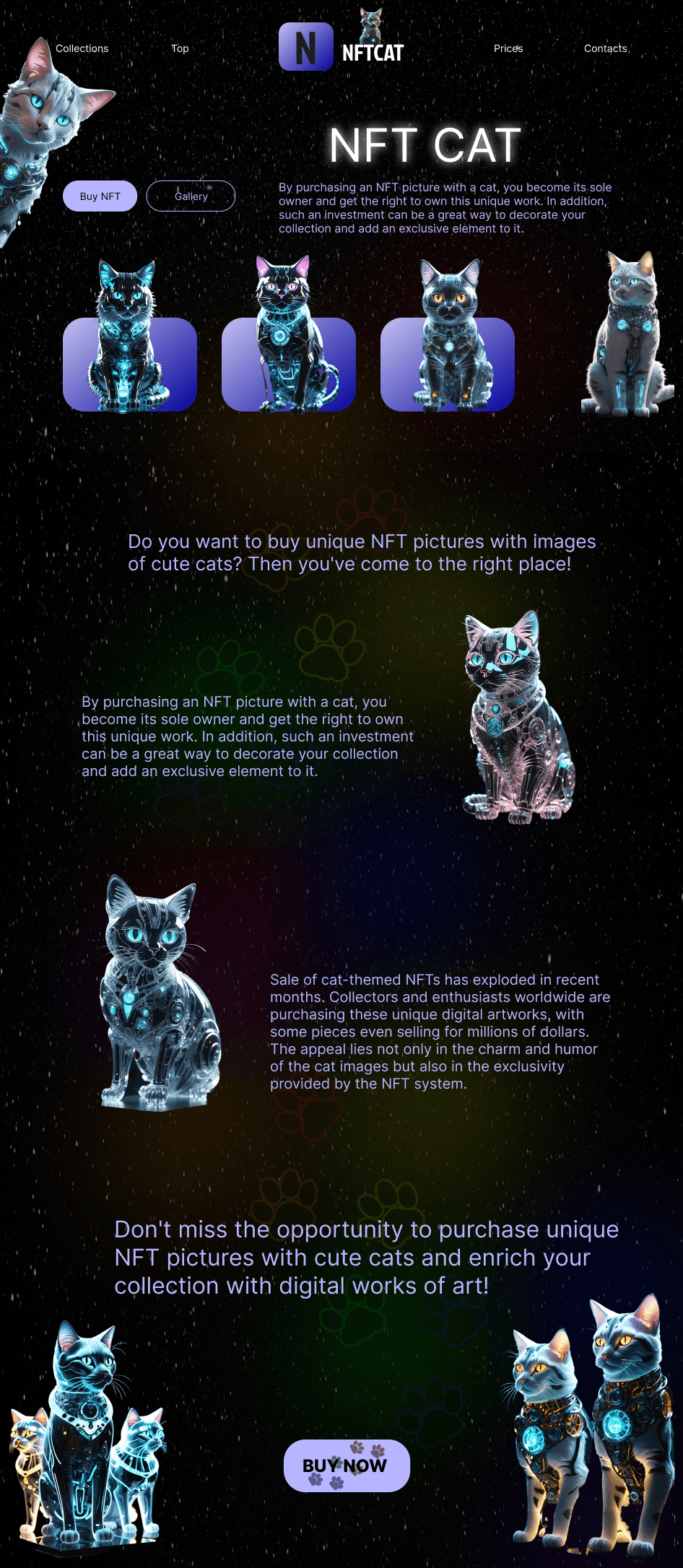 NFT cat — Изображение №2 — Графика на Dprofile
