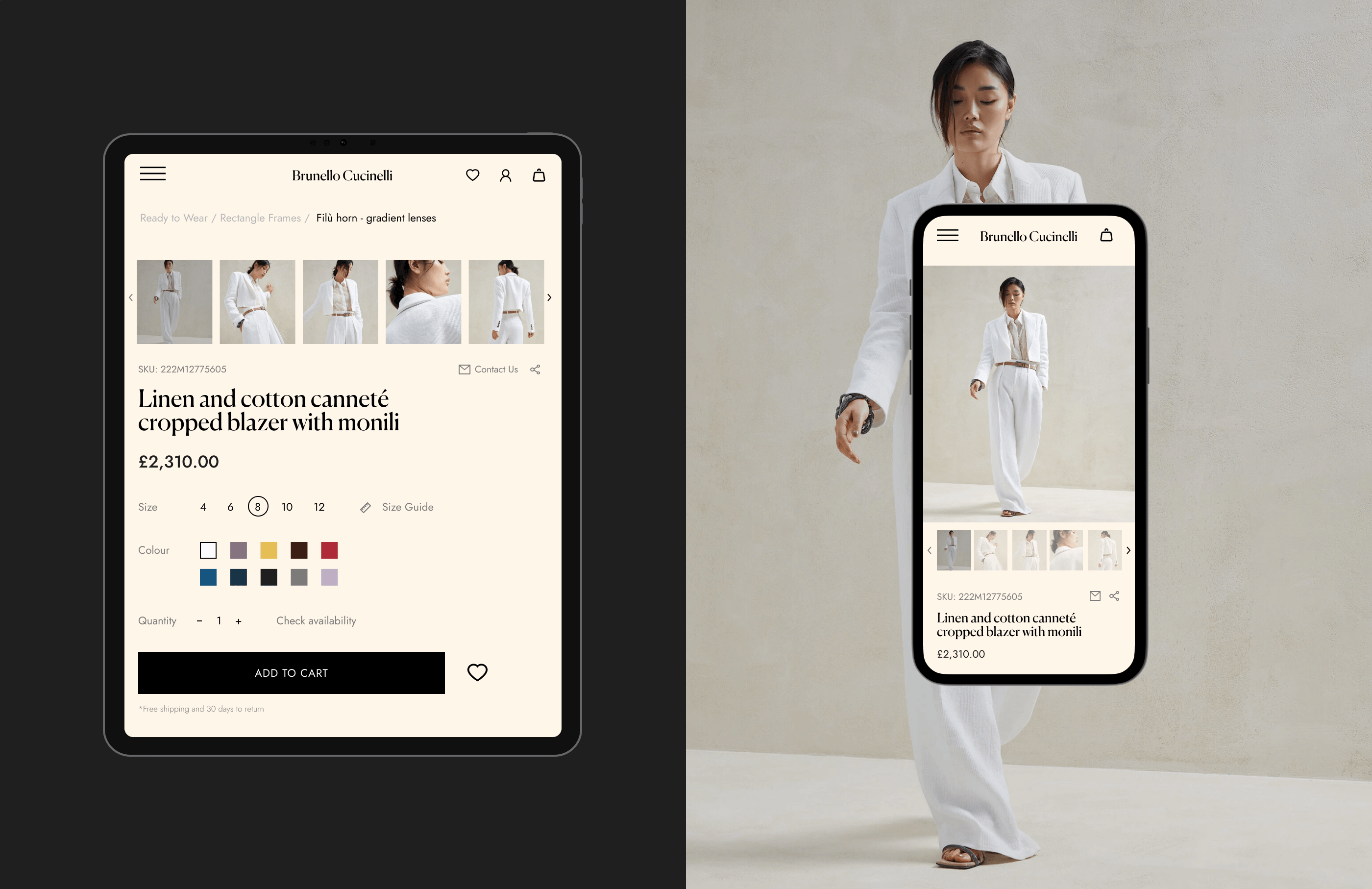 Brunello Cucinelli — Изображение №8 — Интерфейсы, Анимация на Dprofile