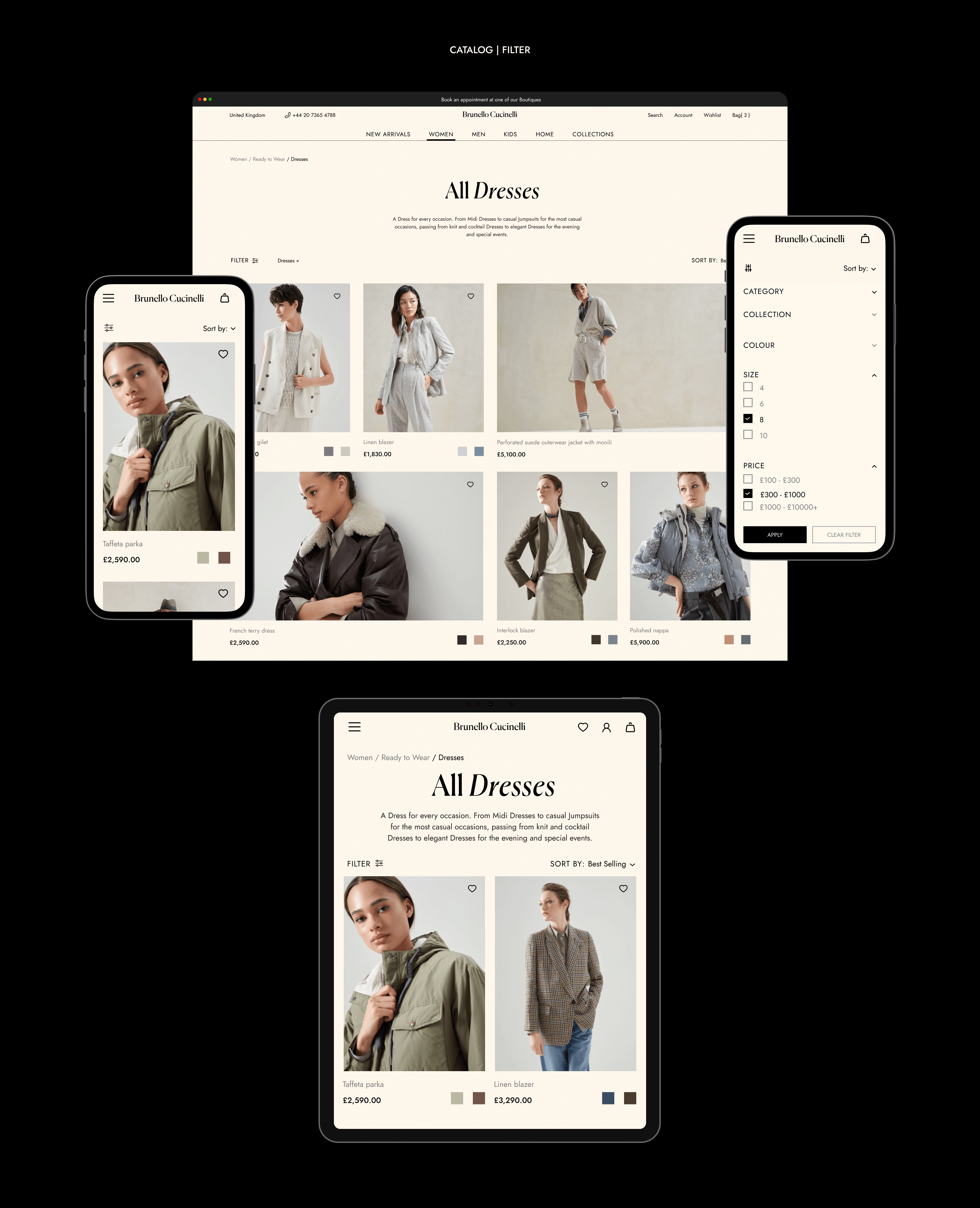 Brunello Cucinelli — Изображение №4 — Интерфейсы, Анимация на Dprofile