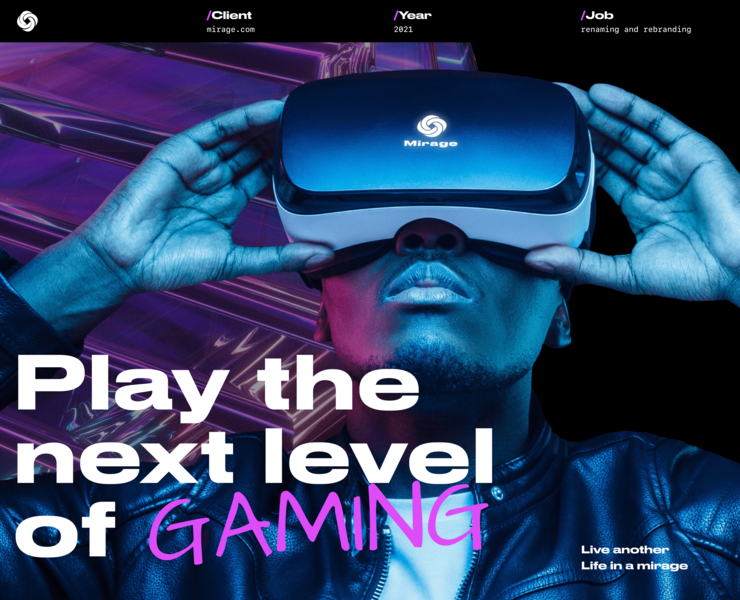 MIRAGE VR/AR — Интерфейсы, Брендинг на Dprofile