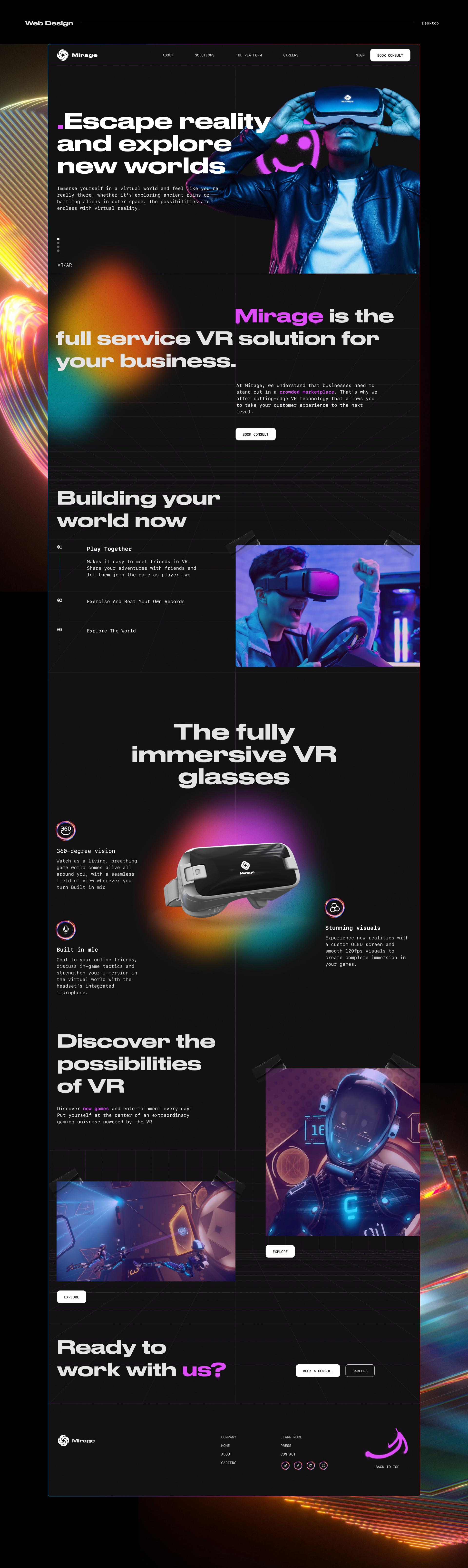 MIRAGE VR/AR — Изображение №11 — Интерфейсы, Брендинг на Dprofile