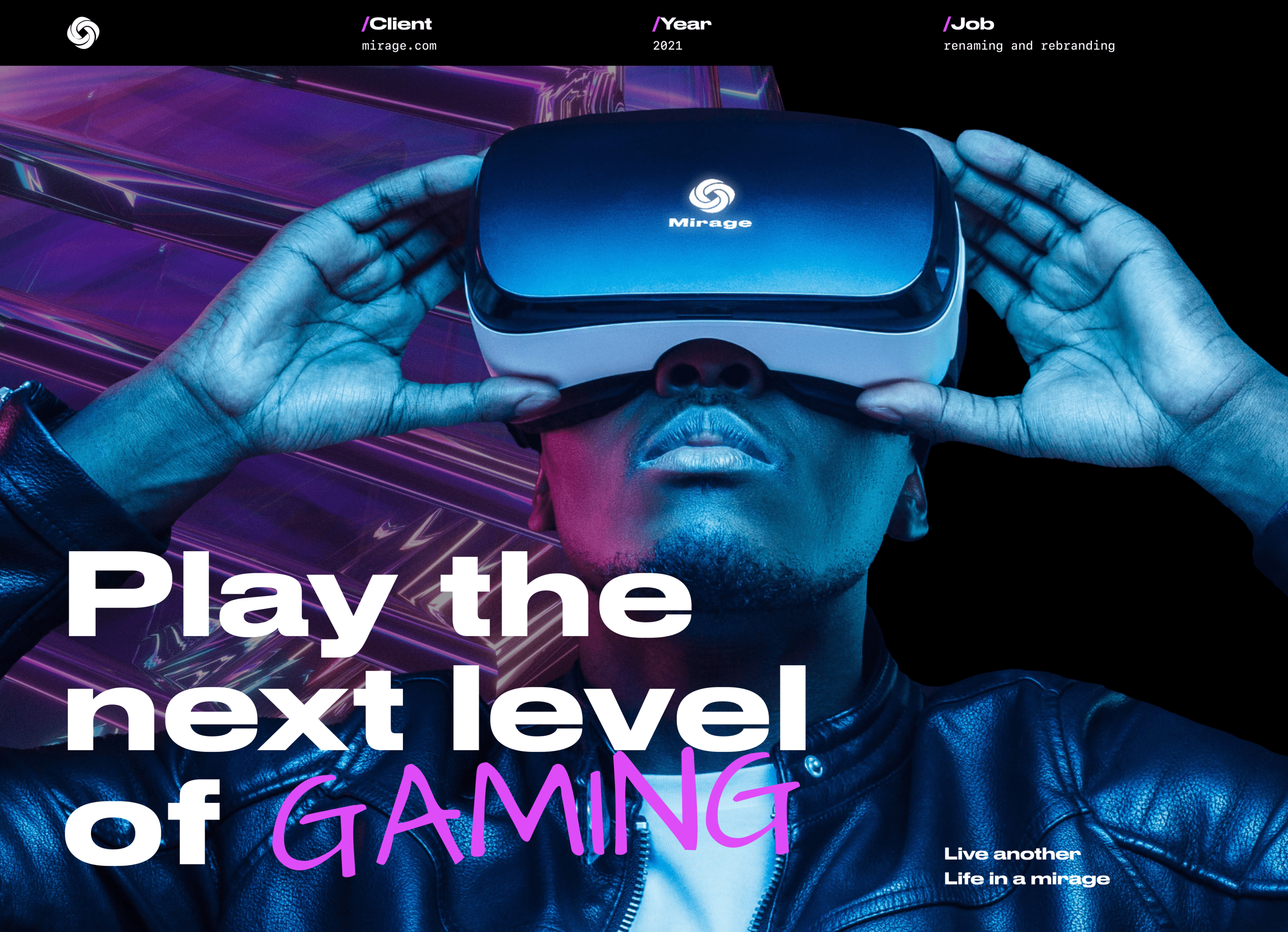 MIRAGE VR/AR — Изображение №1 — Интерфейсы, Брендинг на Dprofile