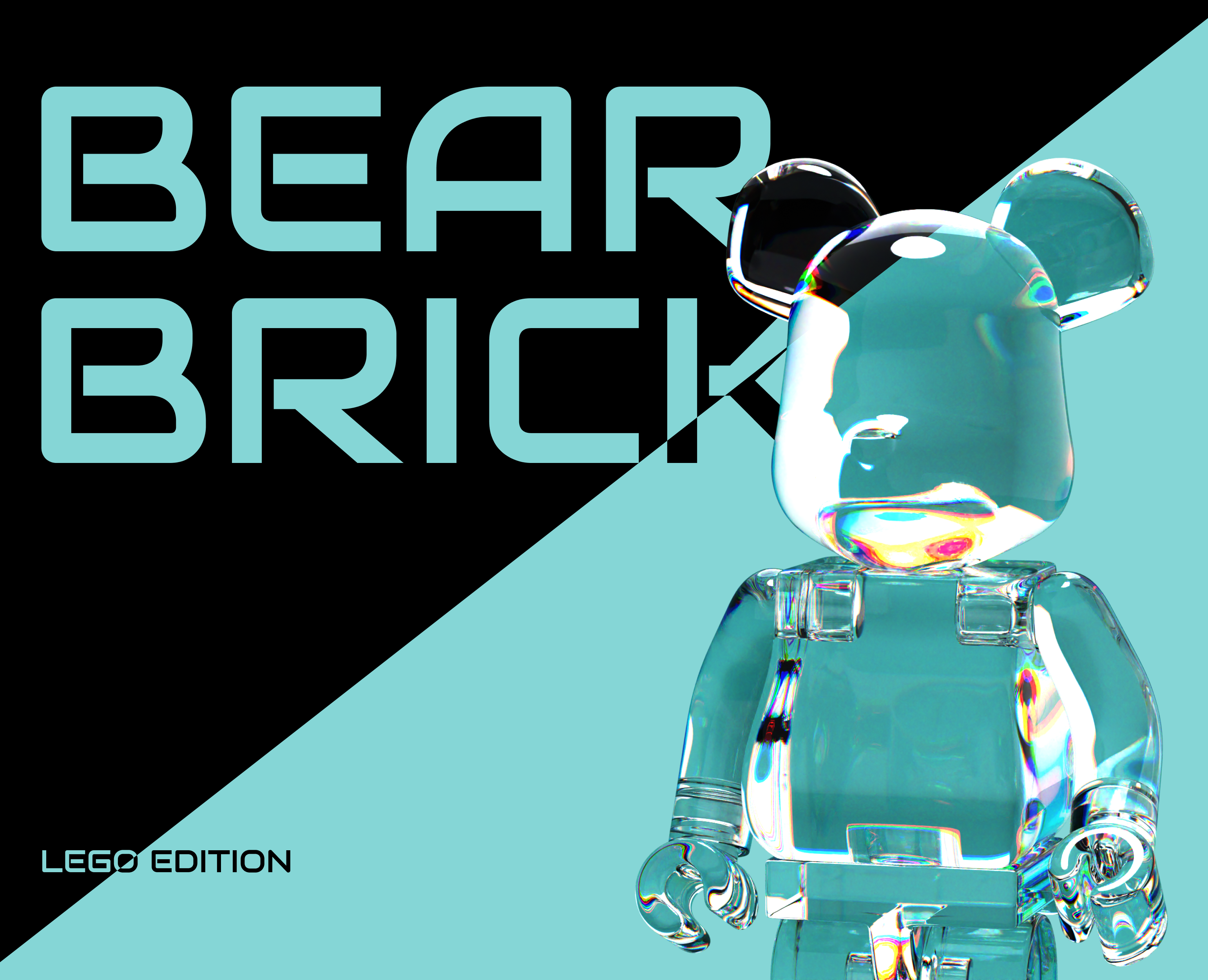 Bearbrick: Lego Edition — Иллюстрация, 3D на Dprofile
