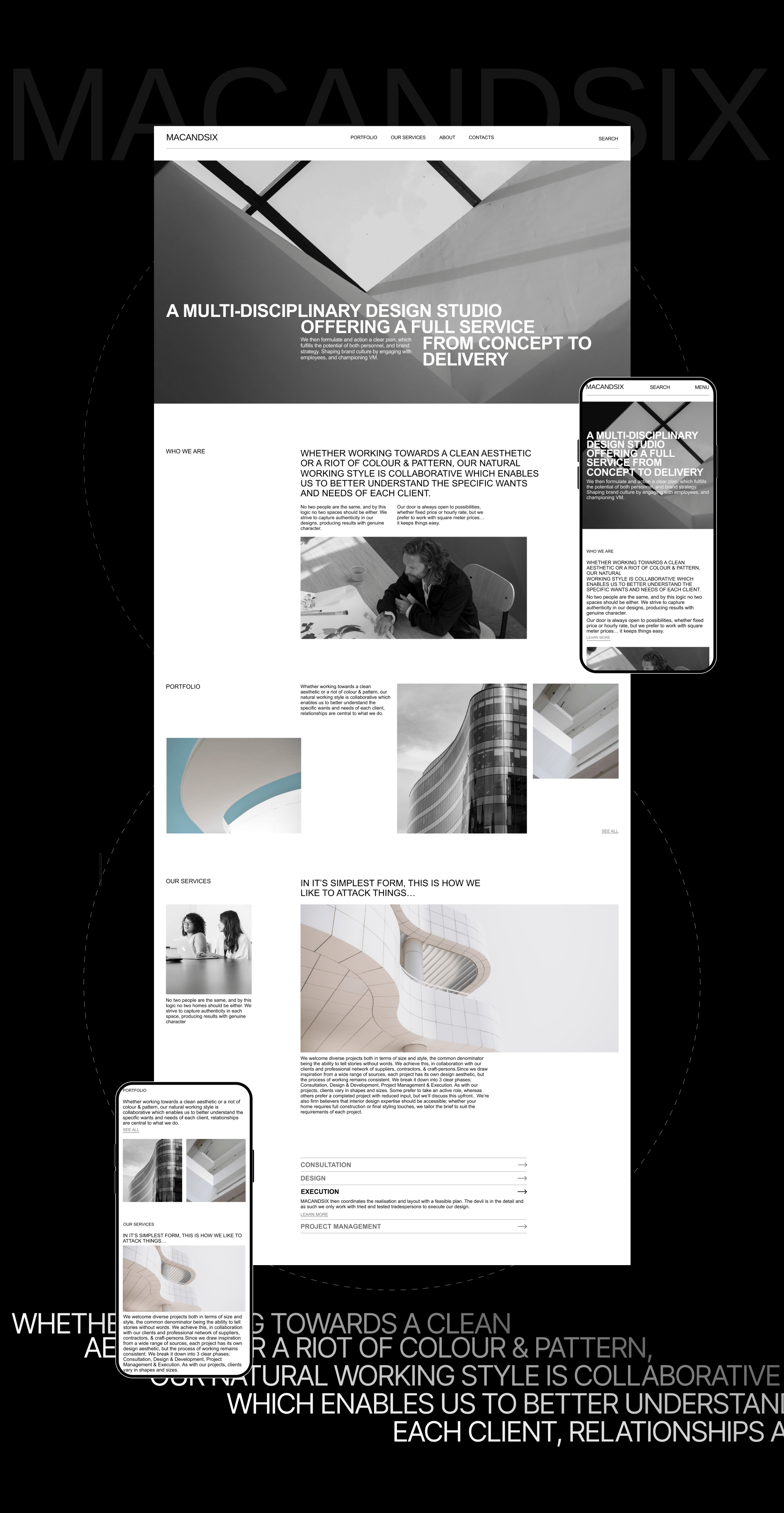 Macandsix | corporate redesign website — Изображение №3 — Интерфейсы, Брендинг на Dprofile