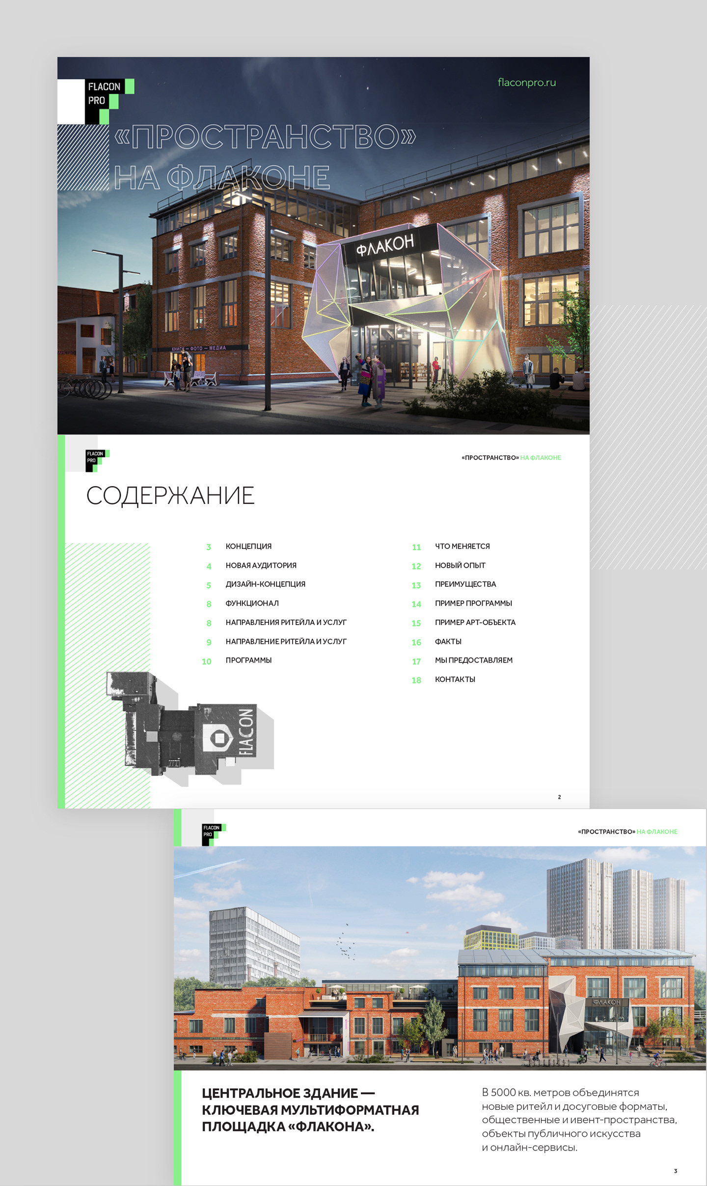 Flacon space presentation — Изображение №1 — Брендинг, Иллюстрация на Dprofile