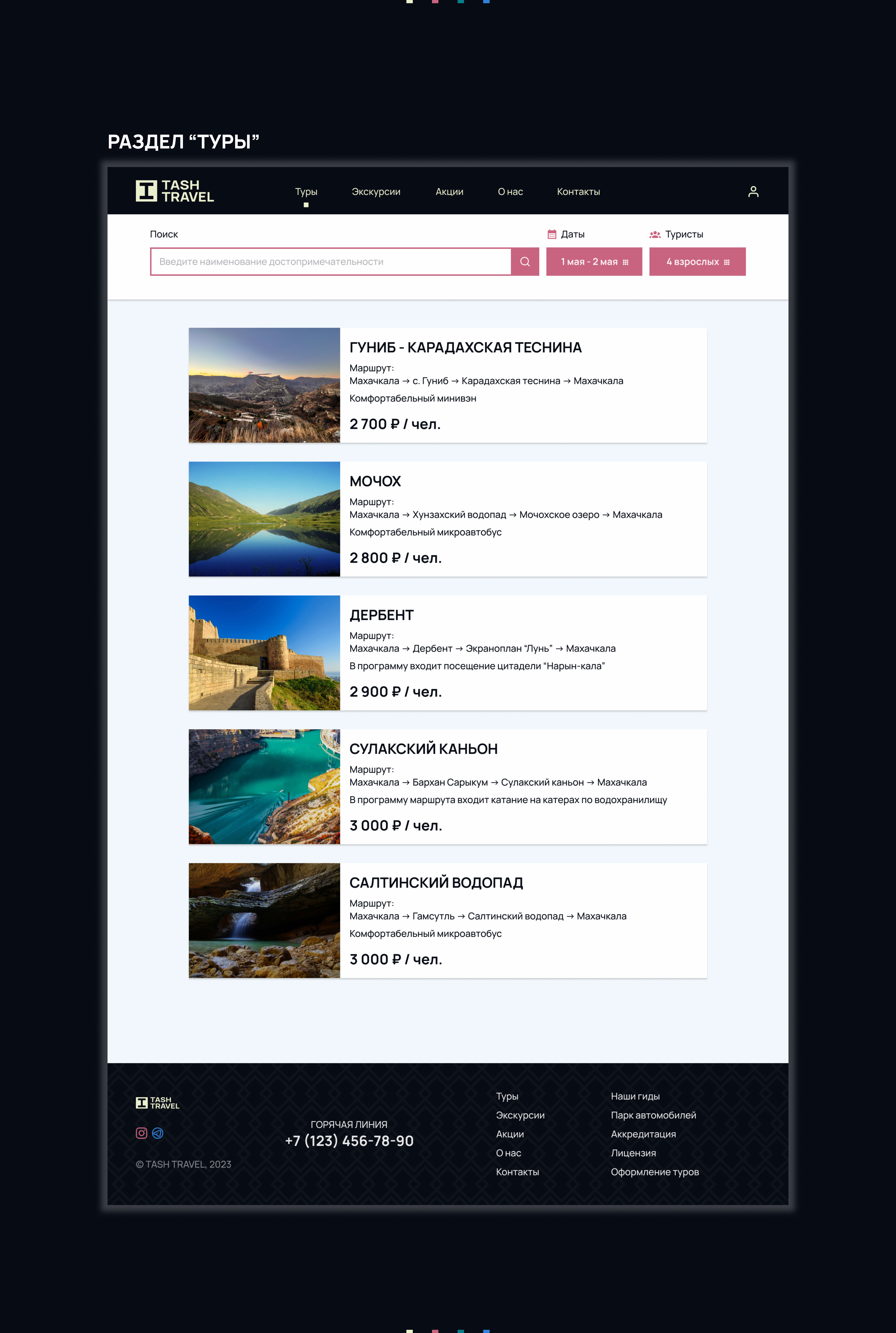 TASH TRAVEL — Изображение №7 — Интерфейсы, Брендинг на Dprofile