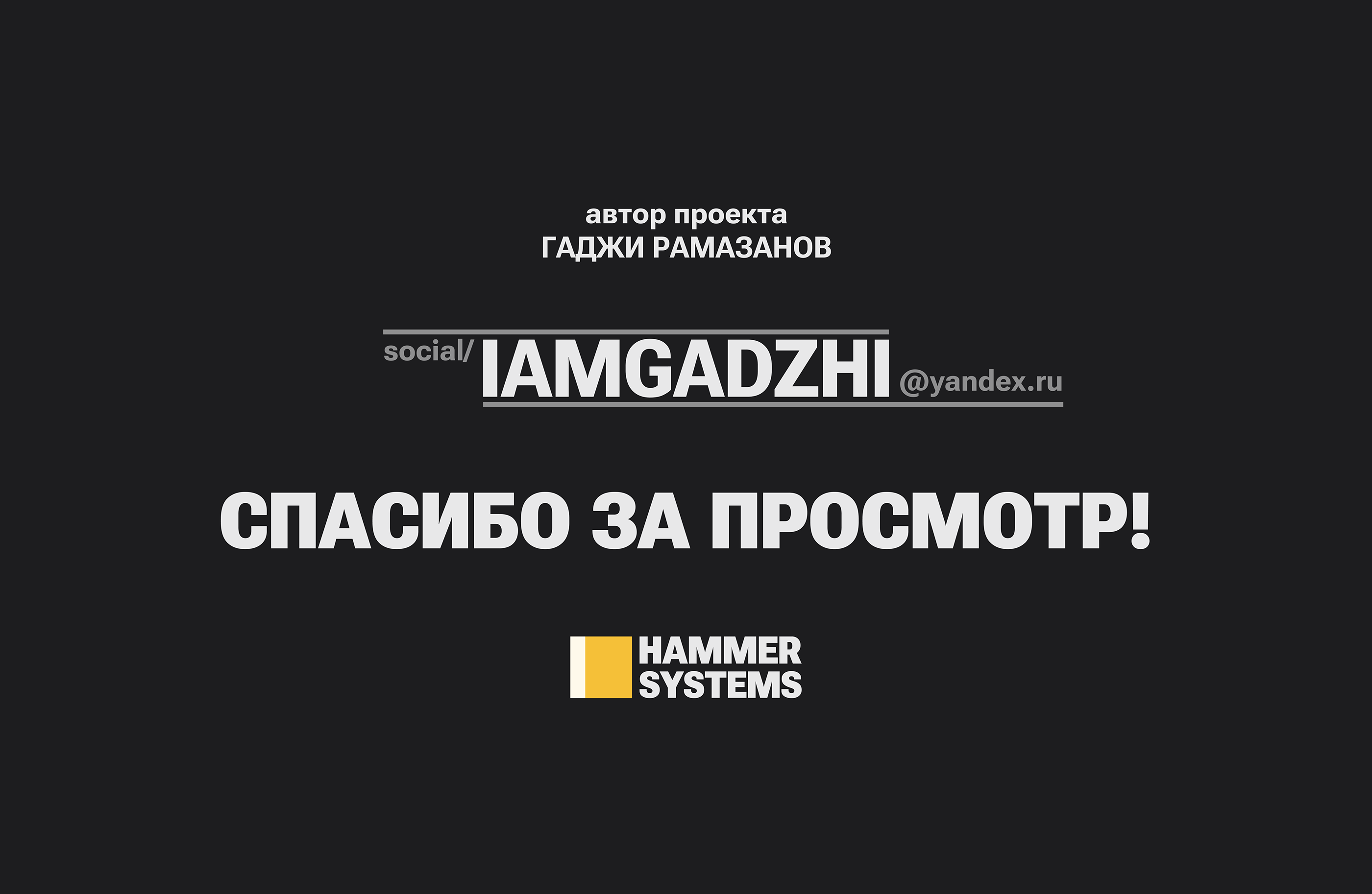 HAMMER SYSTEMS — Изображение №9 — Интерфейсы, Брендинг на Dprofile