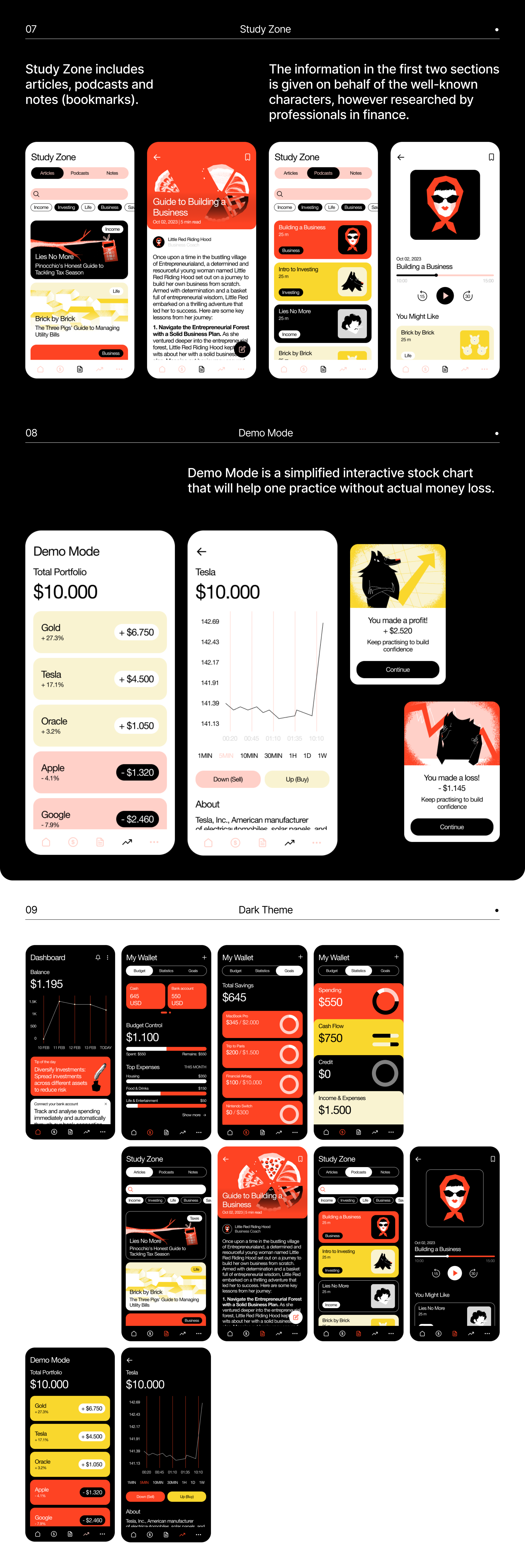 Benjamin the Wolf | Financial Literacy Mobile App — Изображение №7 — Интерфейсы на Dprofile