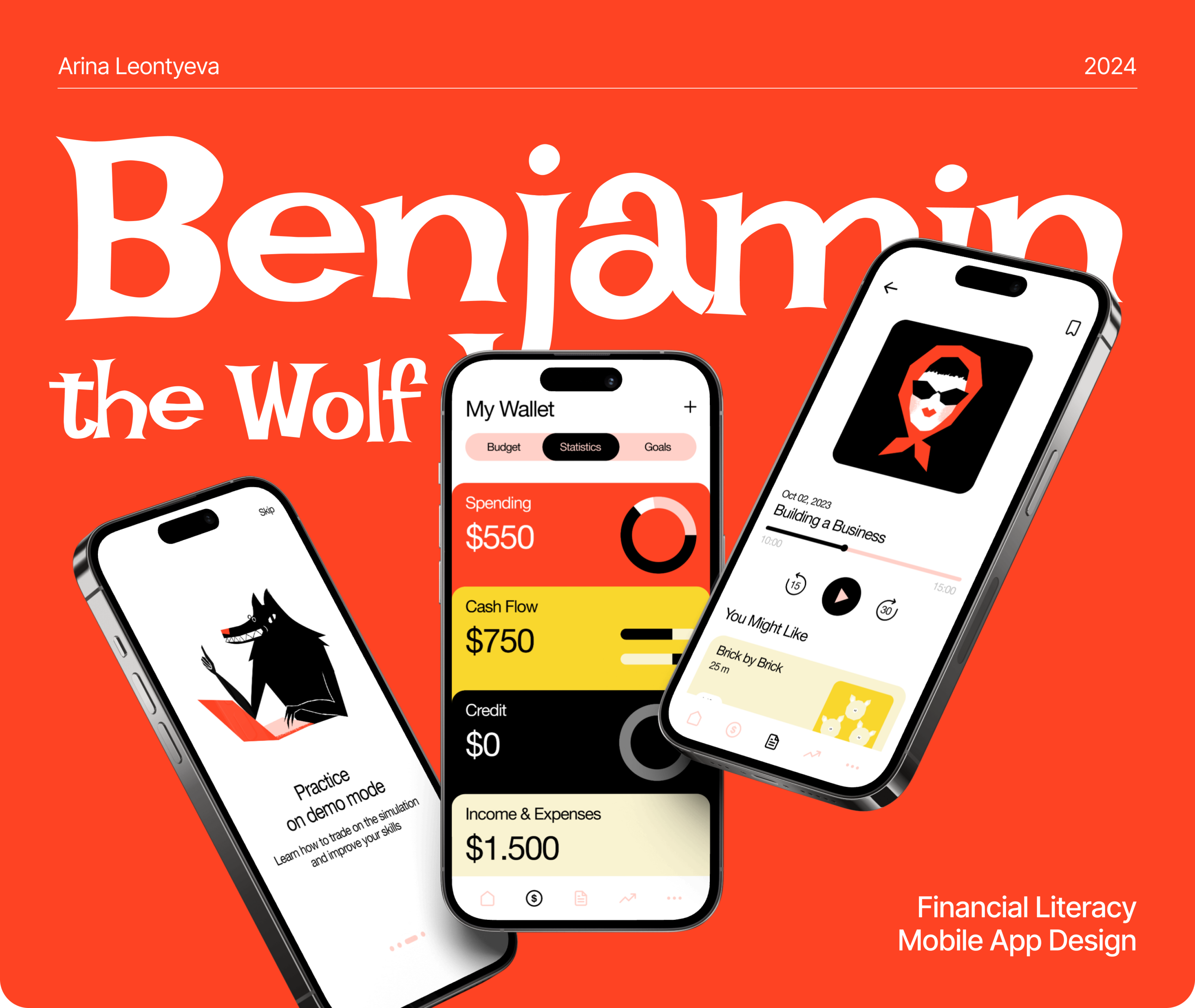 Benjamin the Wolf | Financial Literacy Mobile App — Изображение №1 — Интерфейсы на Dprofile