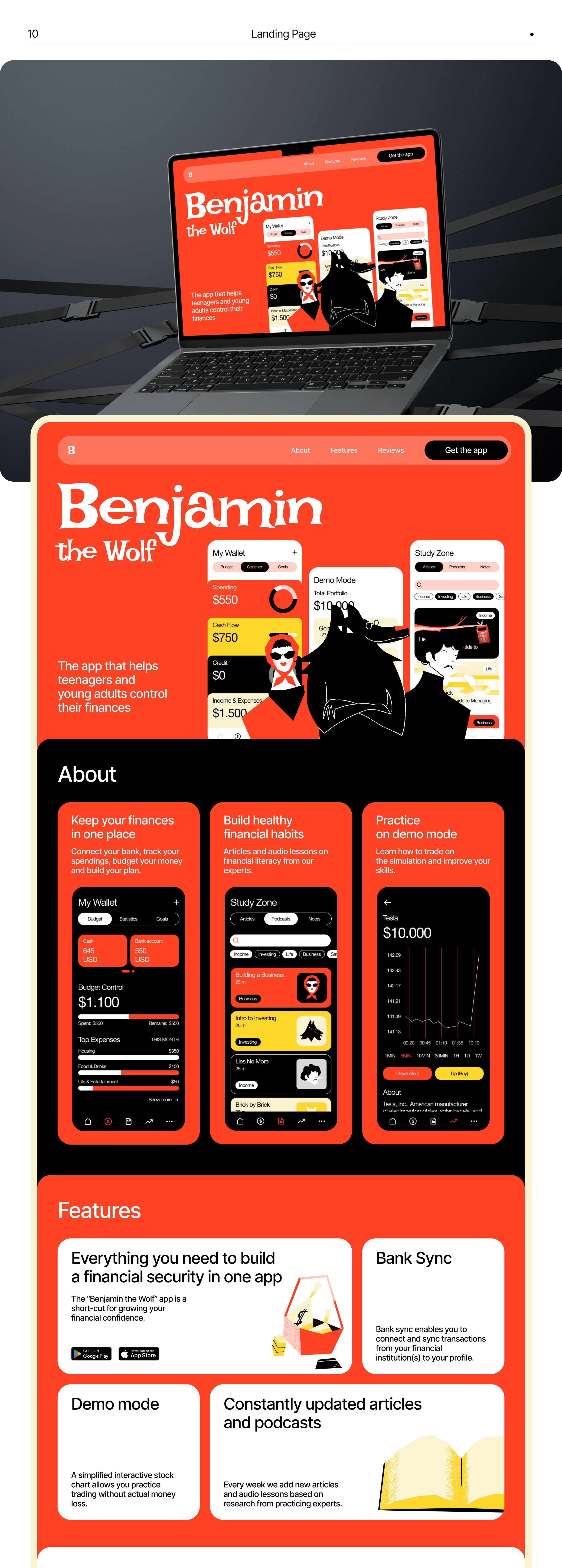 Benjamin the Wolf | Financial Literacy Mobile App — Изображение №8 — Интерфейсы на Dprofile