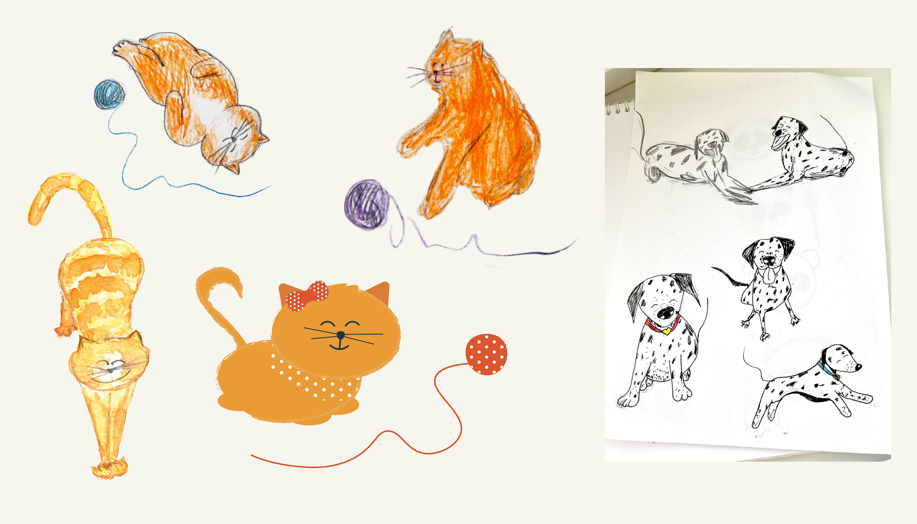 42 illustrations for music book "Babies and piano keys" — Изображение №3 — Иллюстрация, Графика на Dprofile