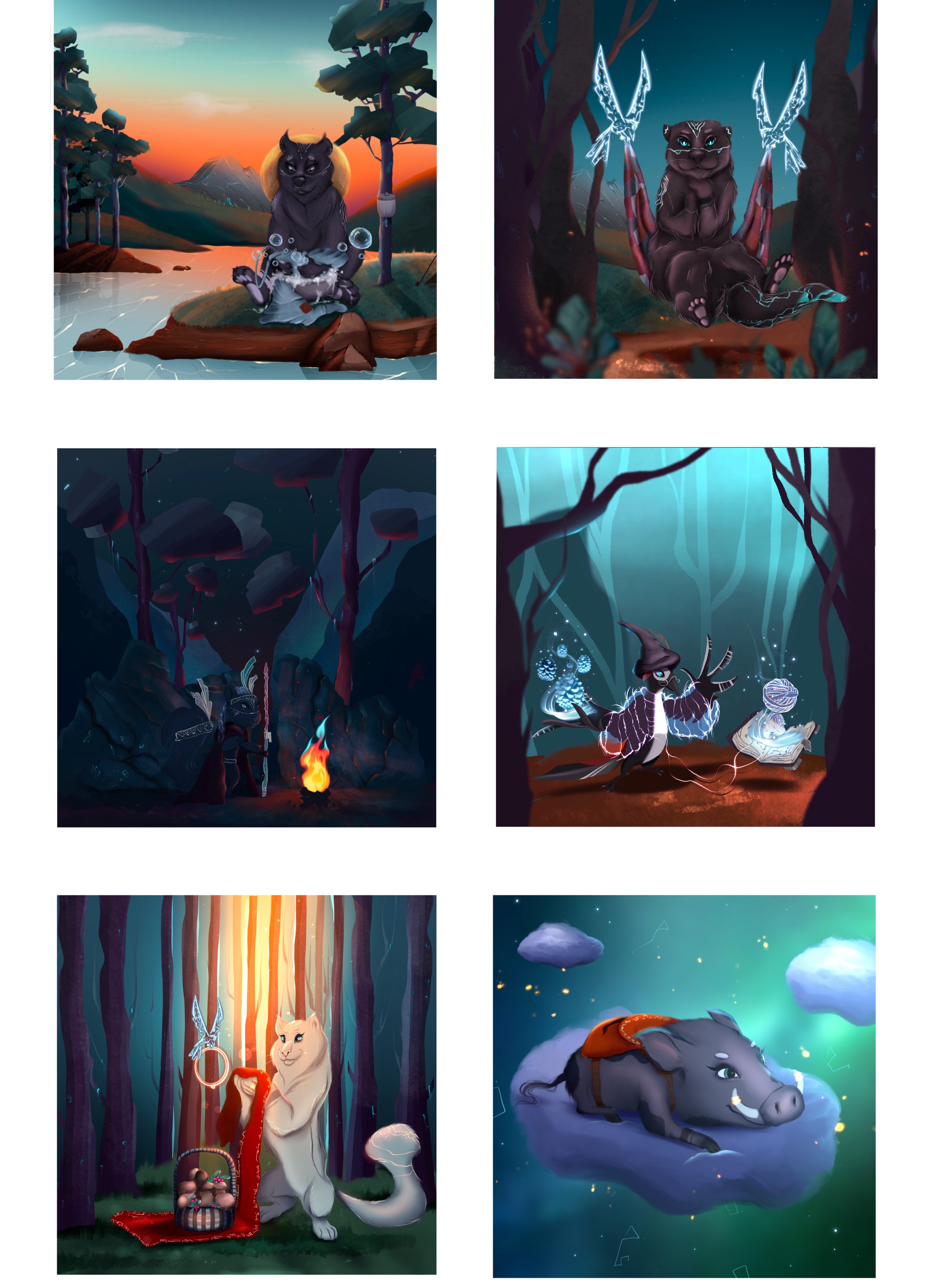 Characters in the Magic Forest — Изображение №2 — Иллюстрация на Dprofile