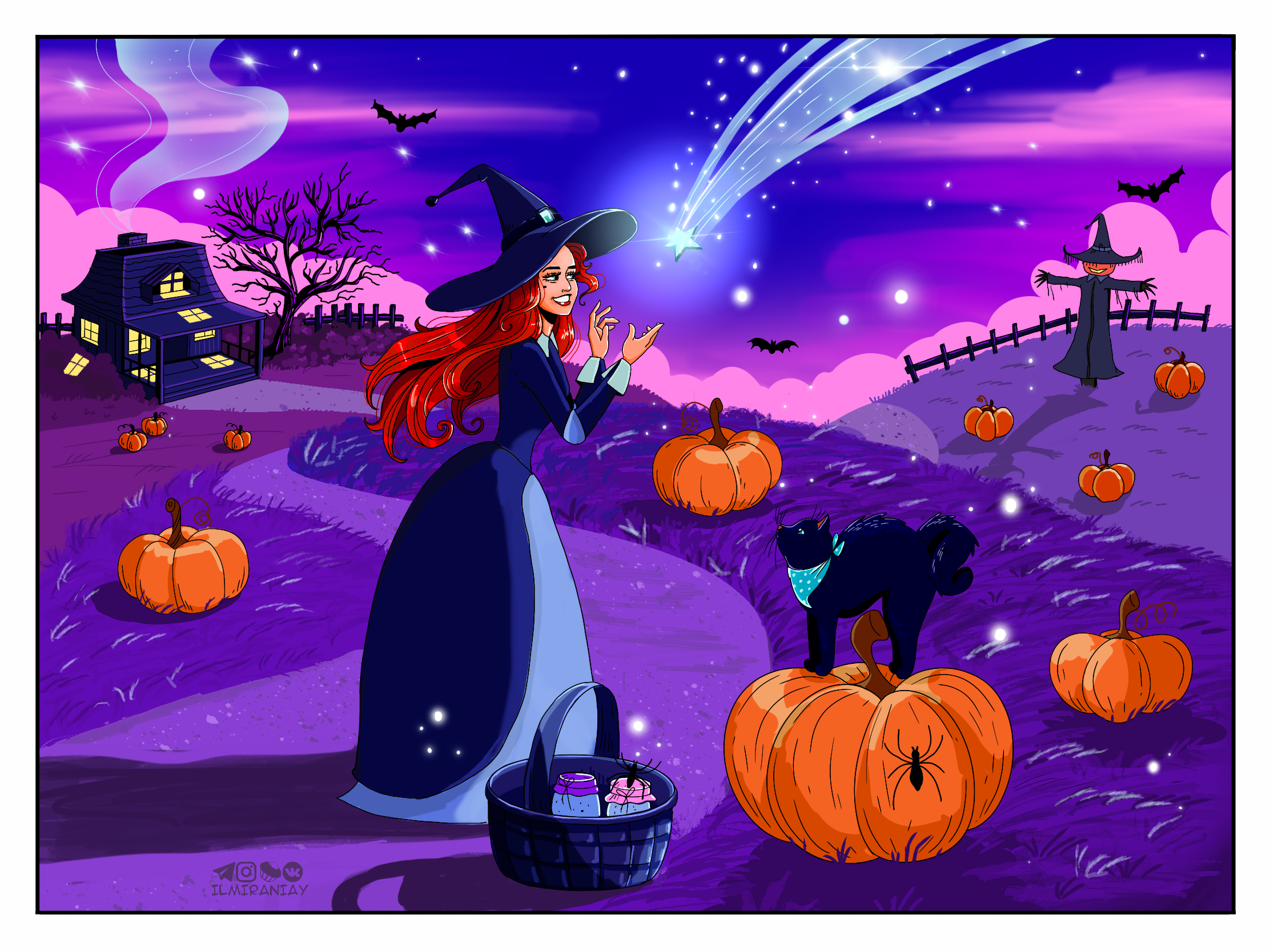 Открытка «Happy Halloween” — Изображение №8 — Иллюстрация на Dprofile